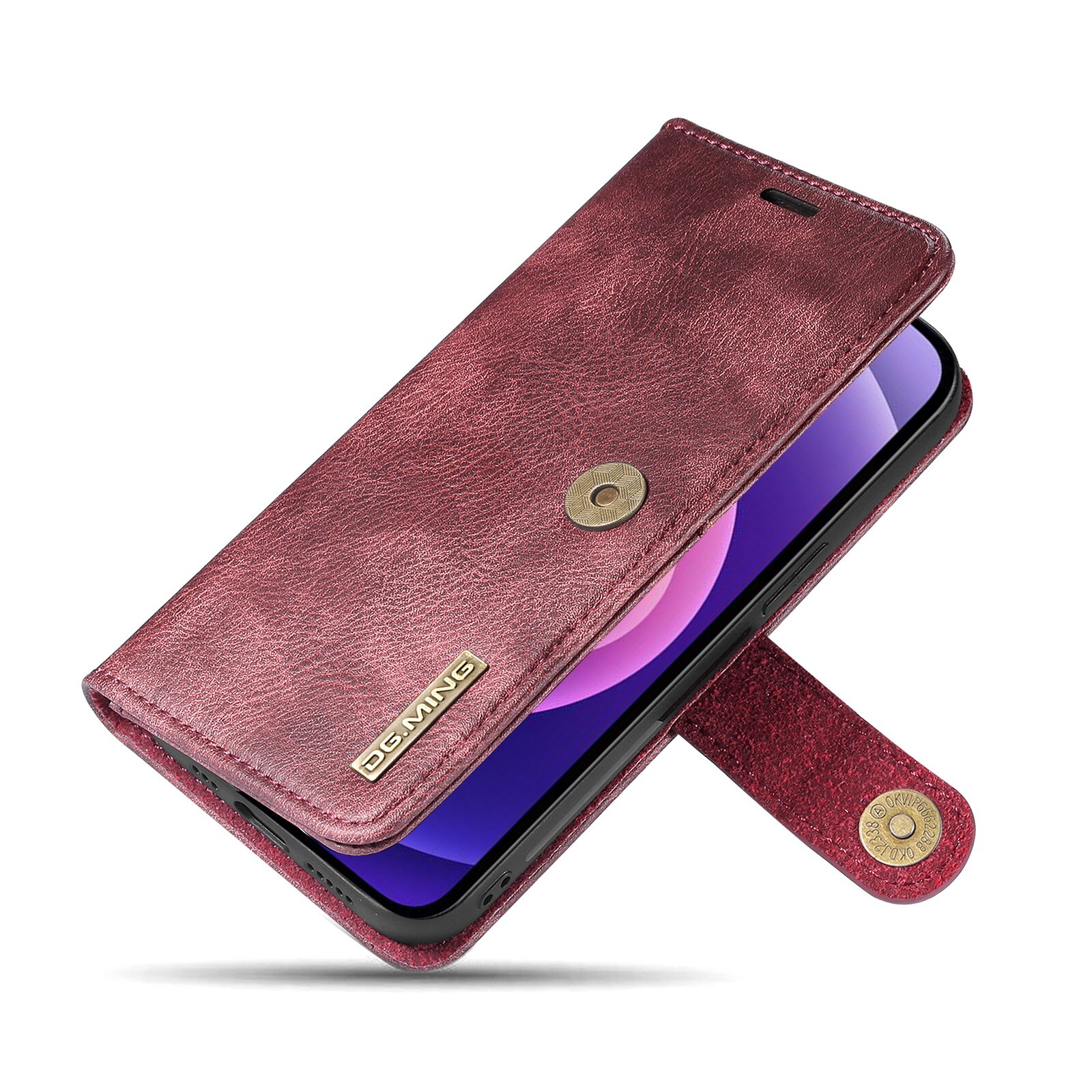 iPhone 13 Mini Pungetui med aftageligt cover, Red
