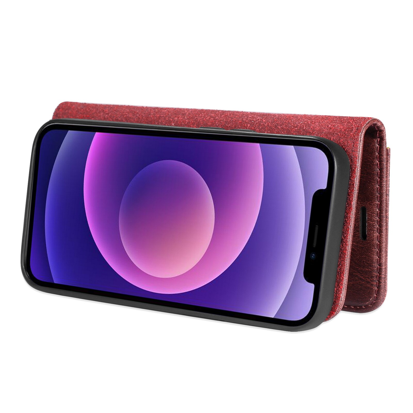 iPhone 13 Mini Pungetui med aftageligt cover, Red
