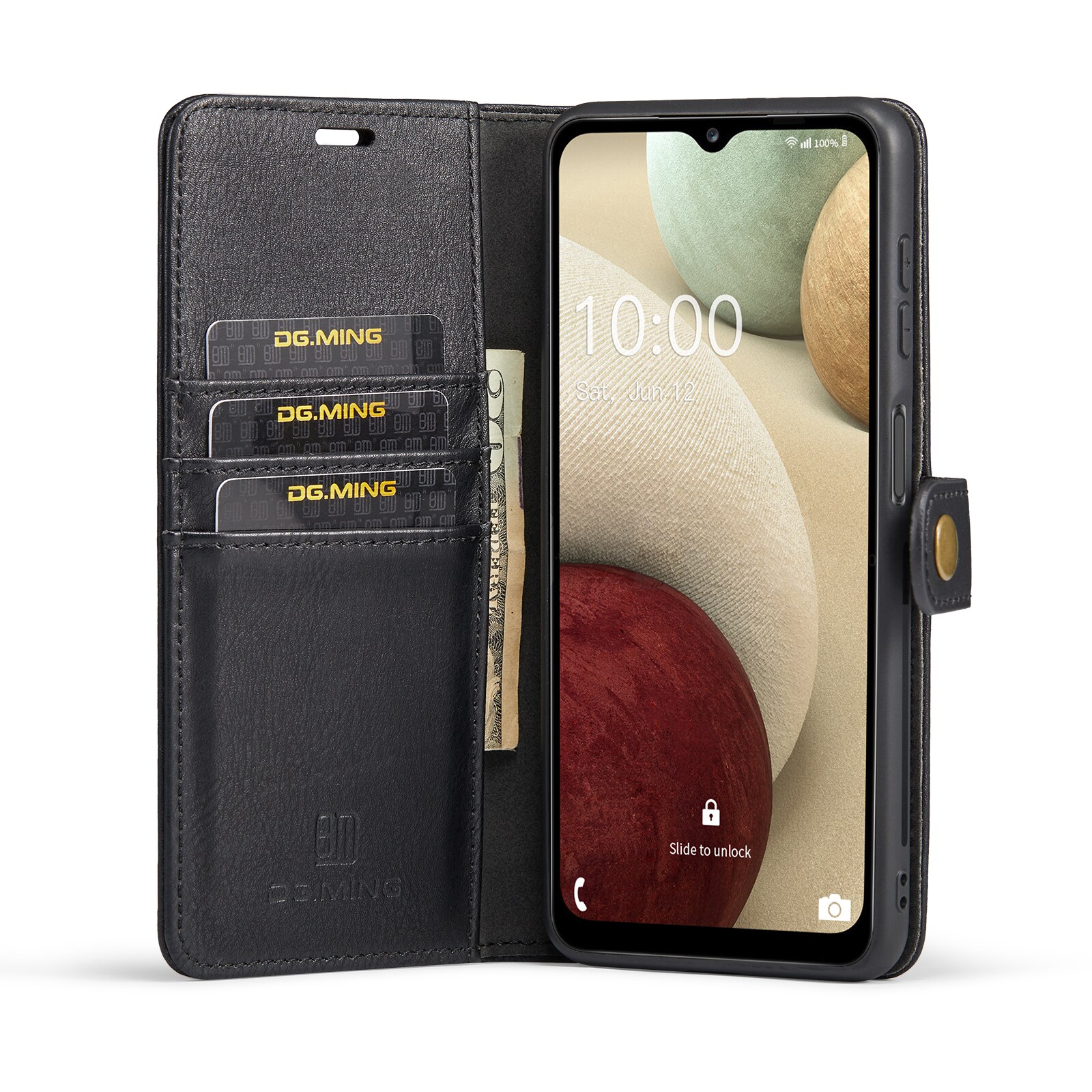 Samsung Galaxy A14 Pungetui med aftageligt cover, Black