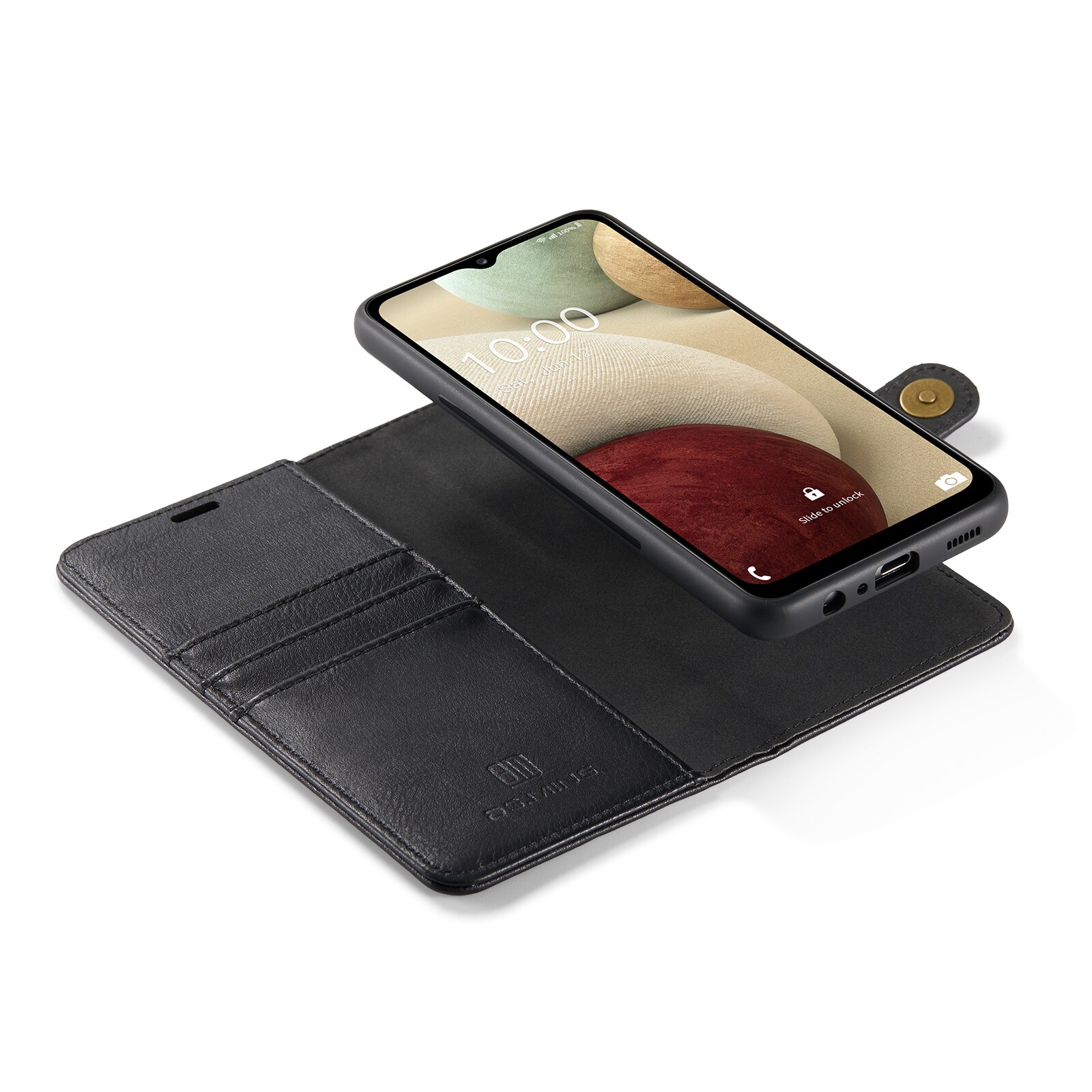 Samsung Galaxy A14 Pungetui med aftageligt cover, Black
