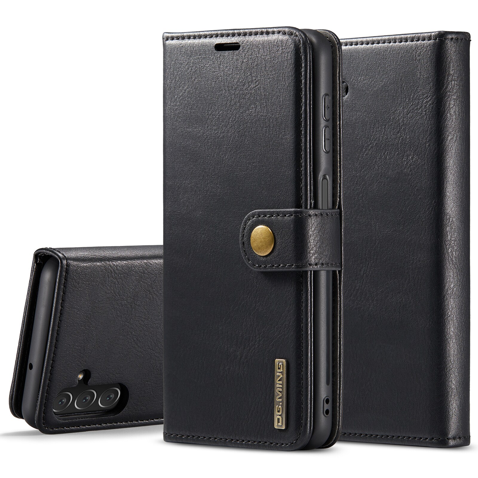 Samsung Galaxy A14 Pungetui med aftageligt cover, Black