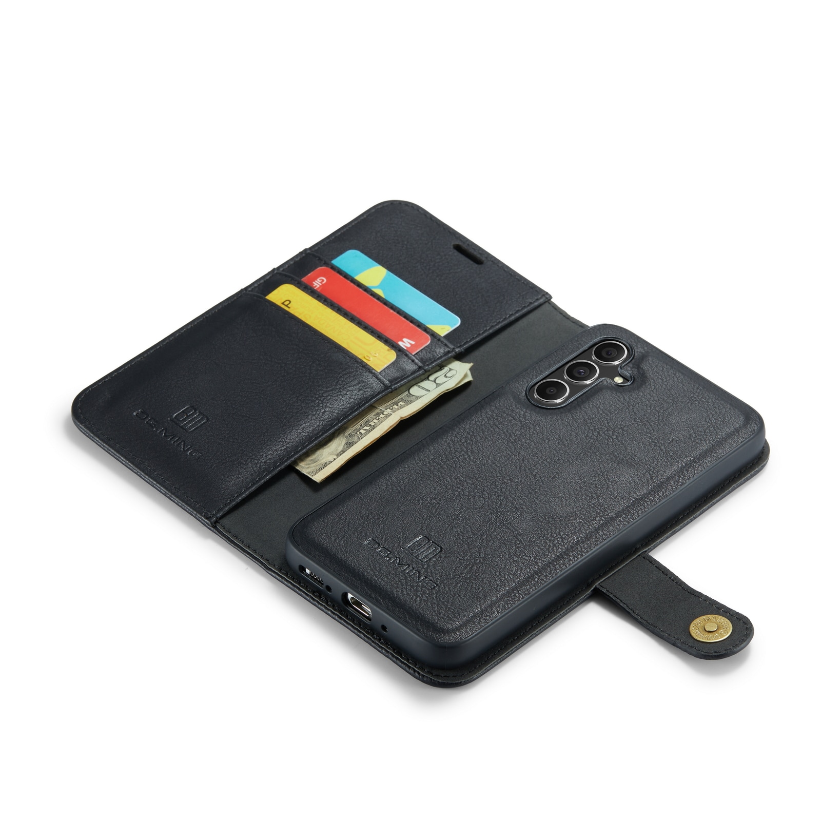 Samsung Galaxy A54 Pungetui med aftageligt cover, Black