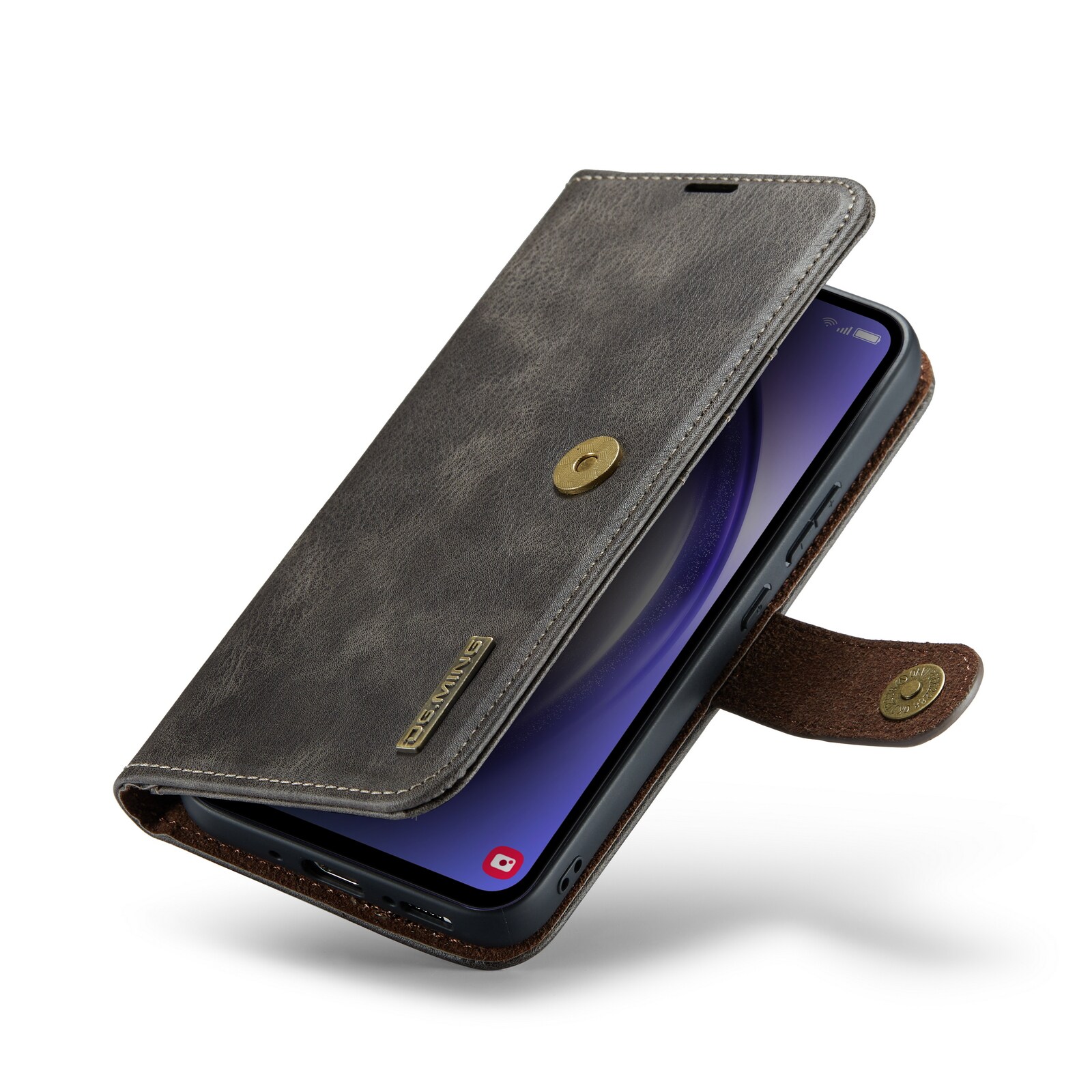 Samsung Galaxy S23 FE Pungetui med aftageligt cover, Brown