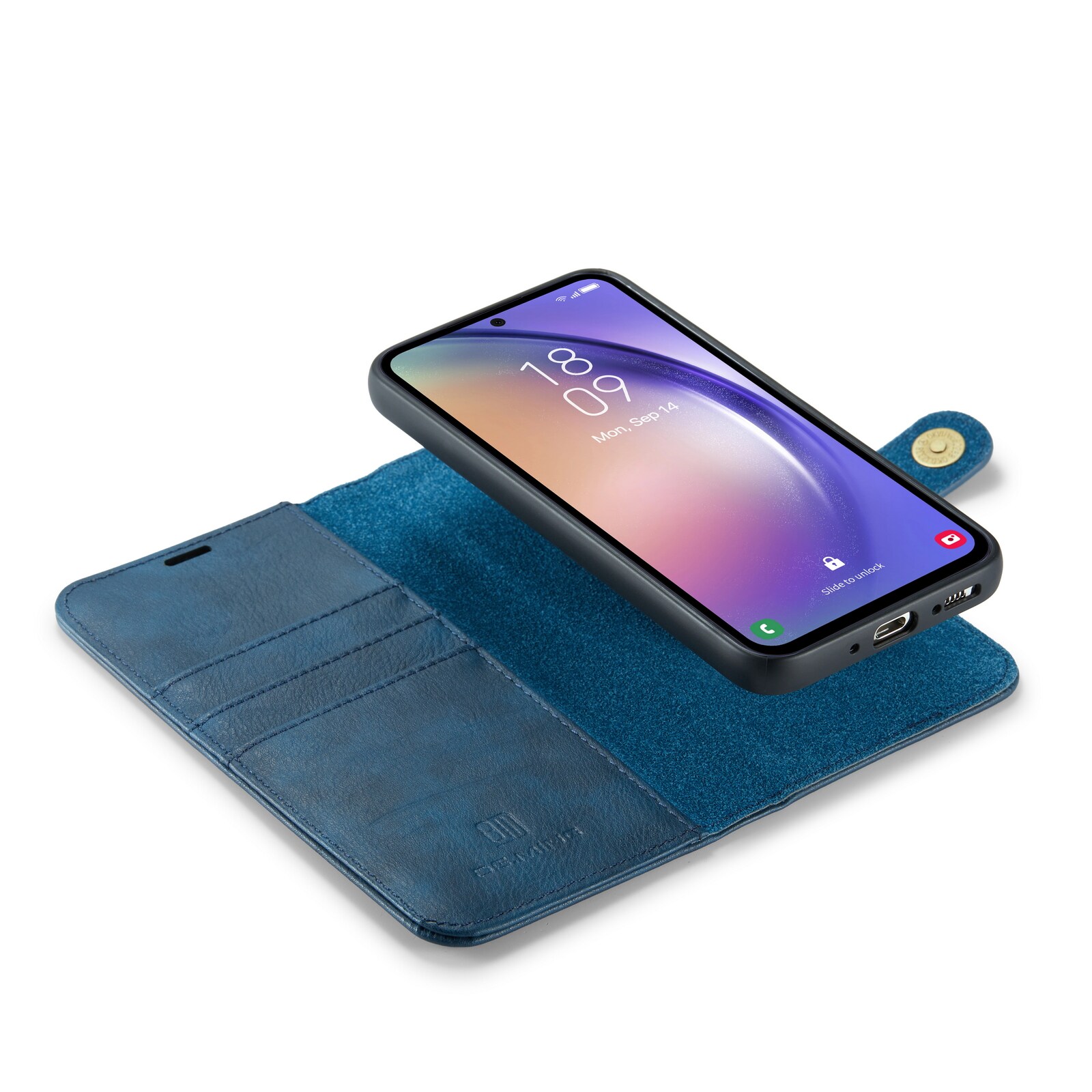 Samsung Galaxy S23 FE Pungetui med aftageligt cover, Blue