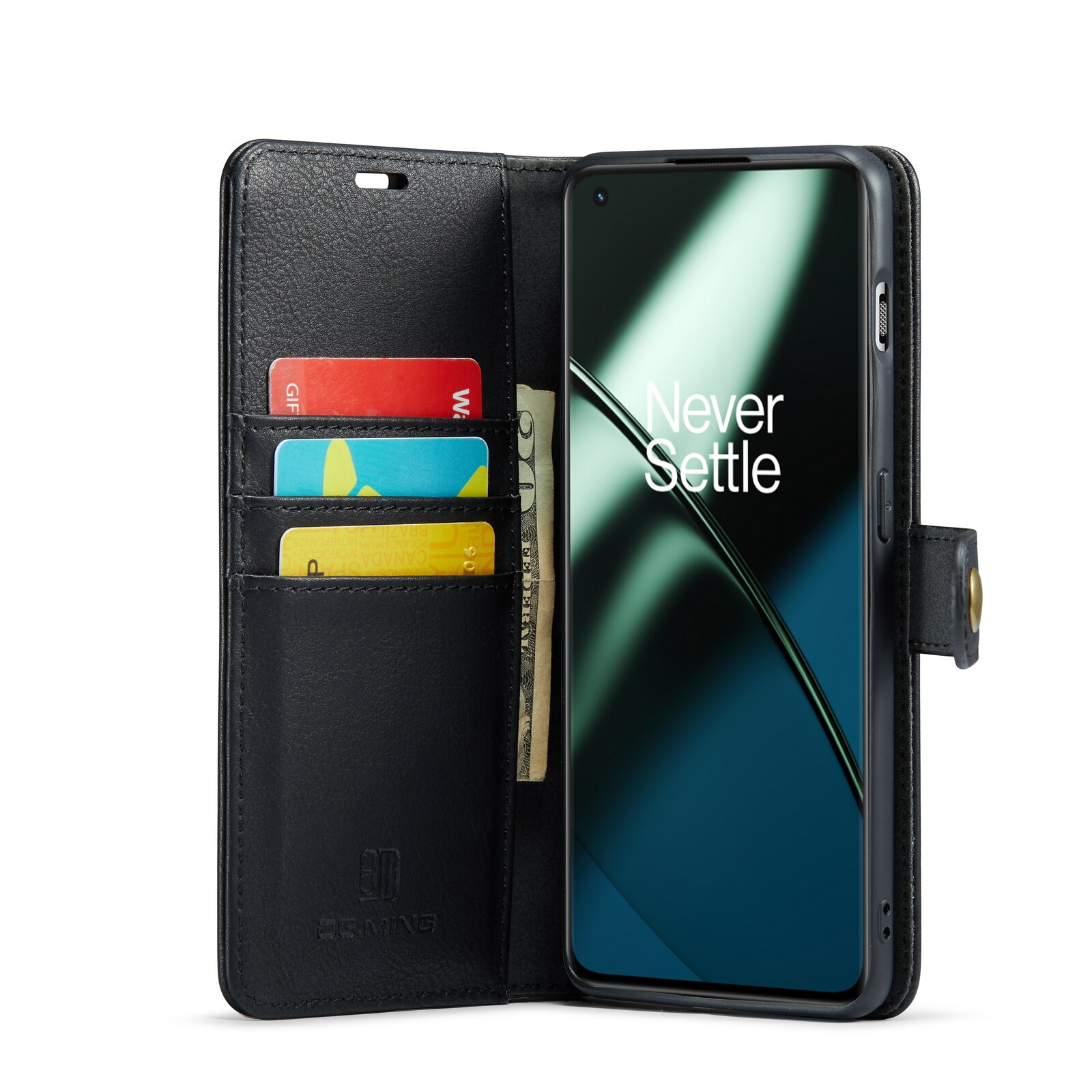  OnePlus 11 Pungetui med aftageligt cover, Black