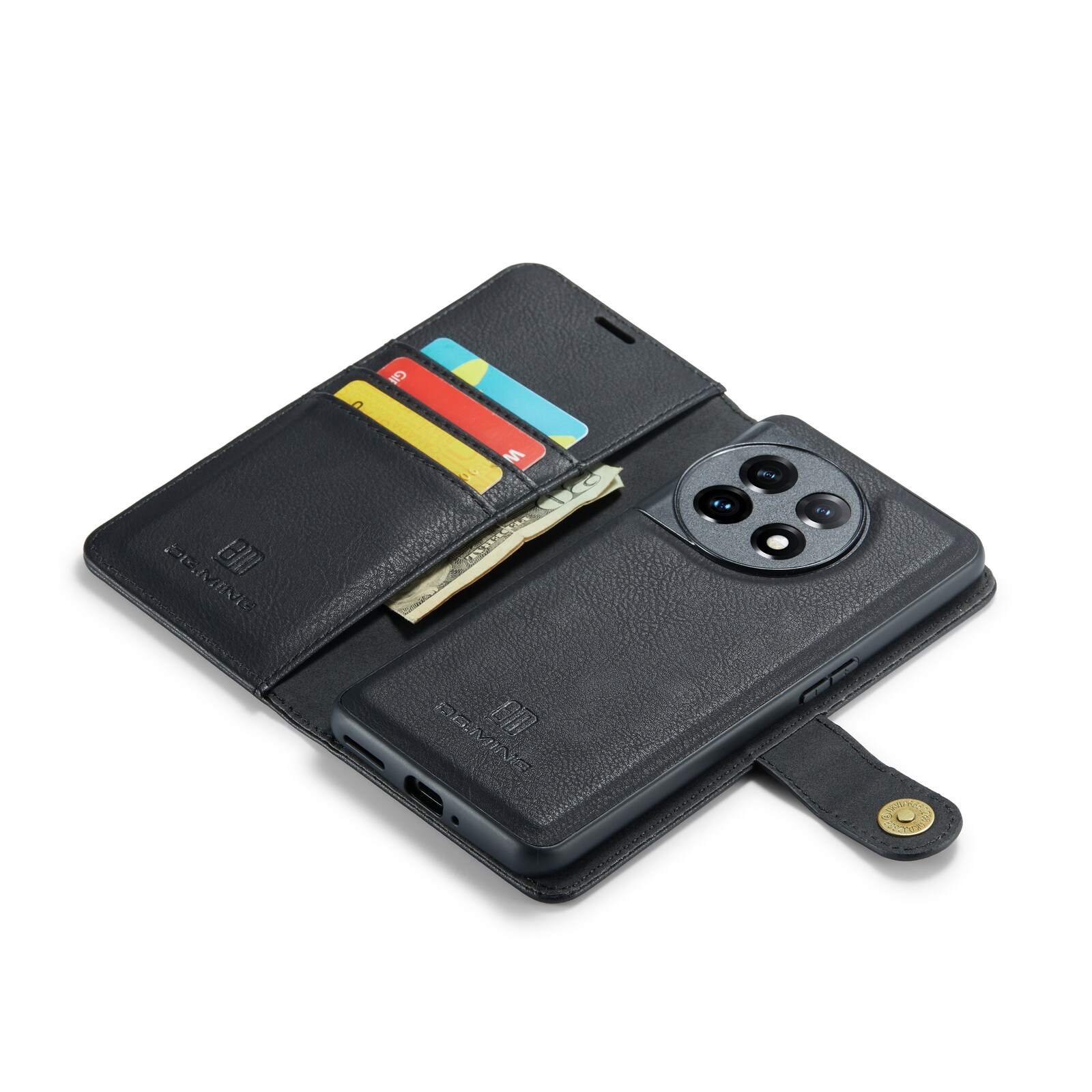  OnePlus 11 Pungetui med aftageligt cover, Black