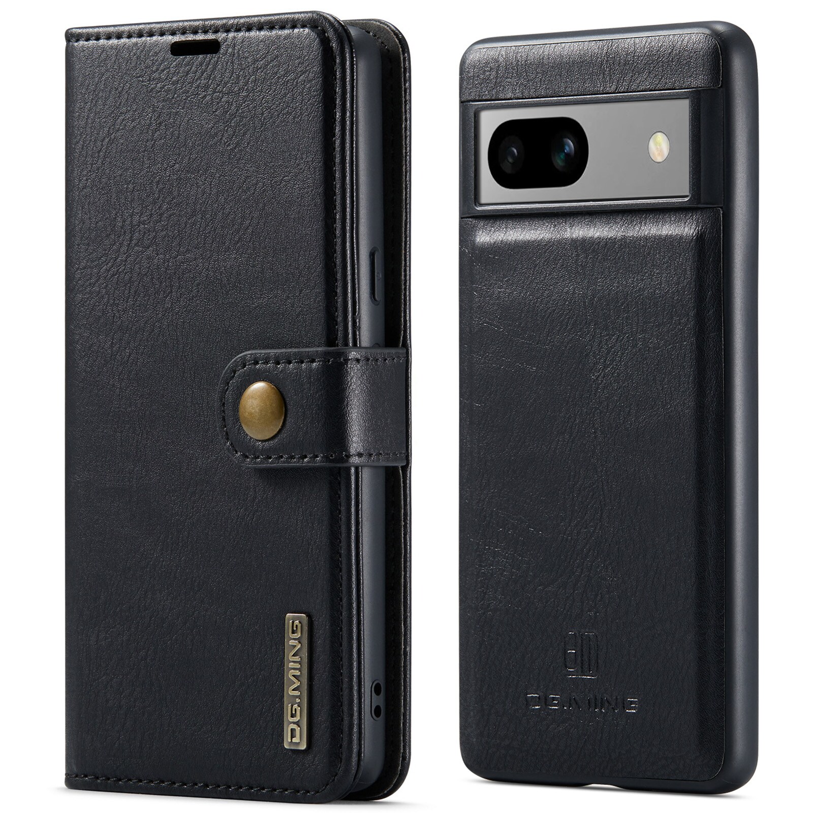 Google Pixel 7a Pungetui med aftageligt cover, Black