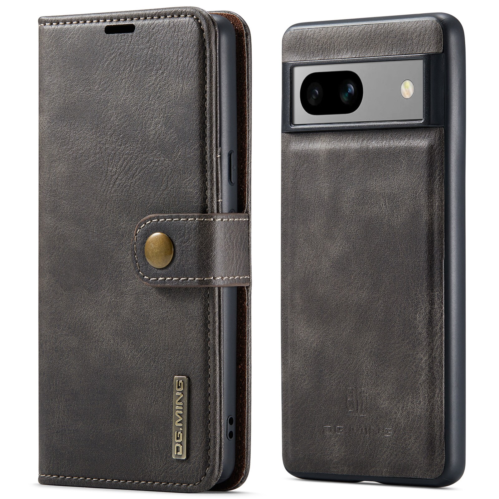 Google Pixel 7a Pungetui med aftageligt cover, Brown
