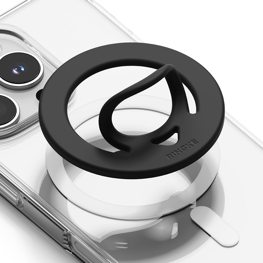 Dual magnetisk silikone-ring, Sort