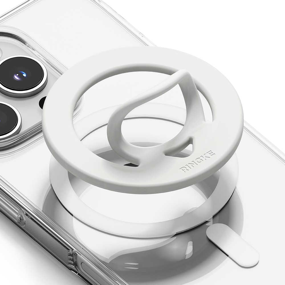 Dual magnetisk silikone-ring, Hvid