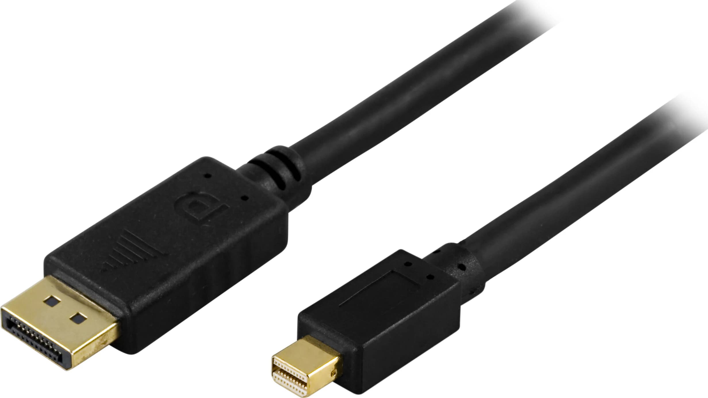 DisplayPort til Mini DisplayPort kabel 2m, Sort
