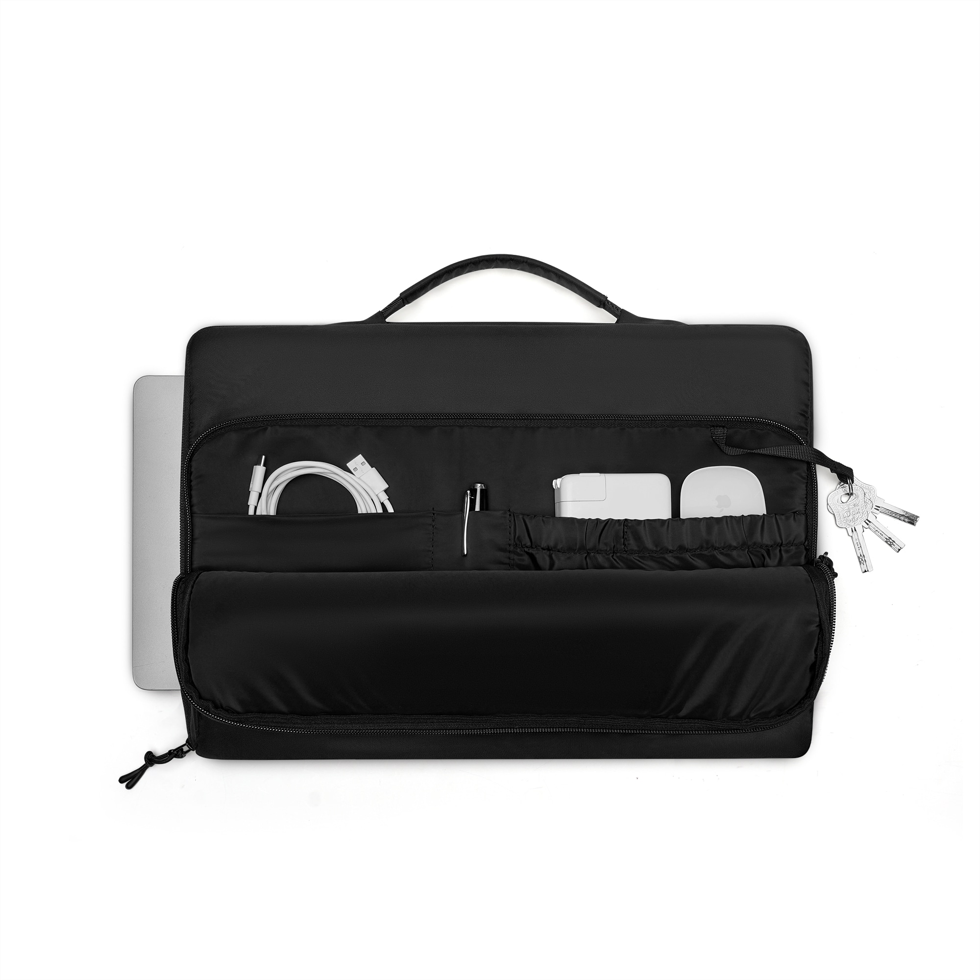 Däsh Cushioned Laptop-taske Briefcase 16", Sort