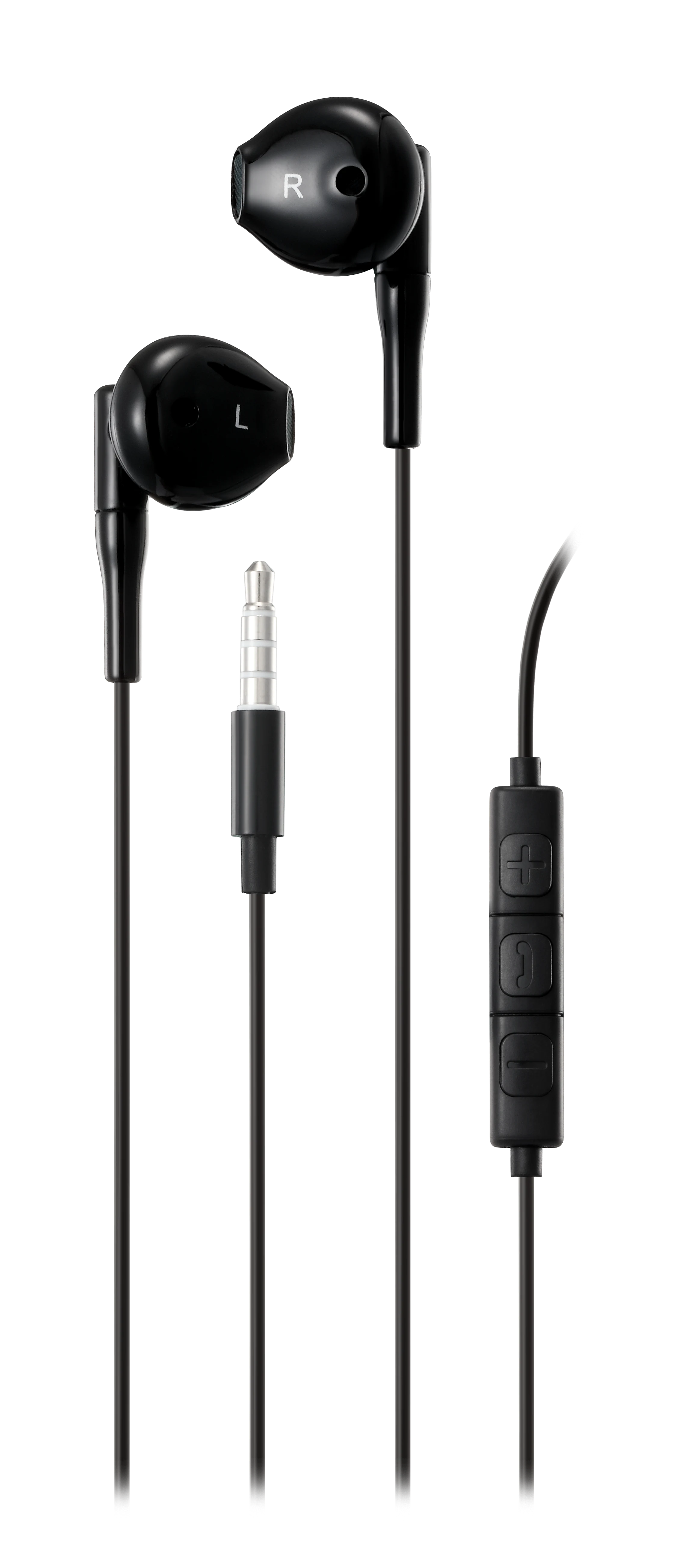 Høretelefoner semi-in-ear 3.5mm, Sort
