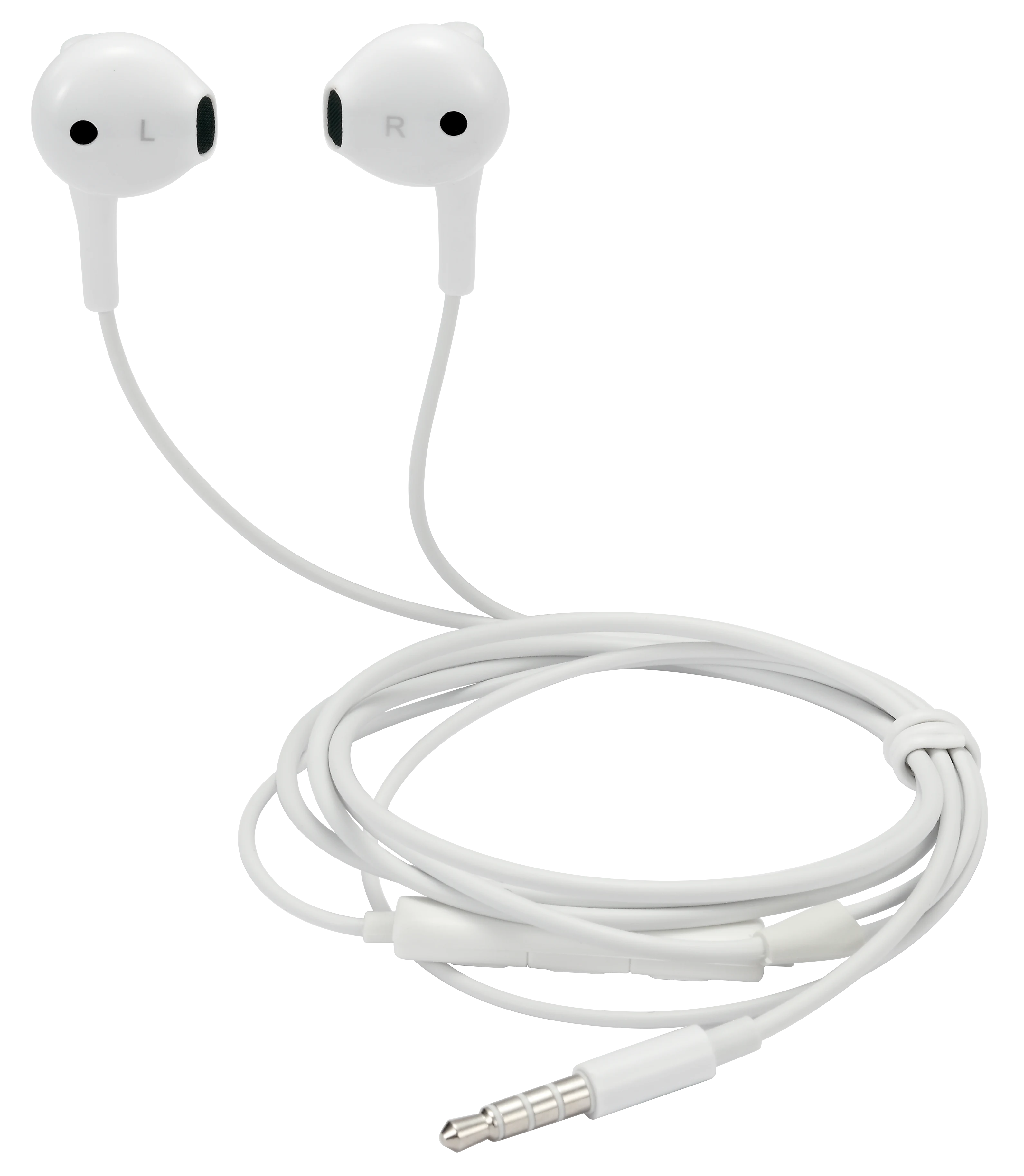 Høretelefoner semi-in-ear 3.5mm Hvid
