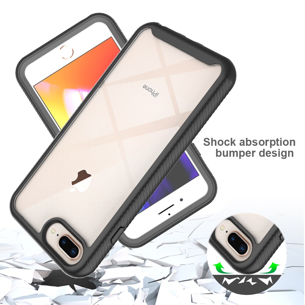 iPhone 6 Plus/6S Plus/iPhone 7 Plus/iPhone 8 Plus Mobilcover Full Protection, Sort