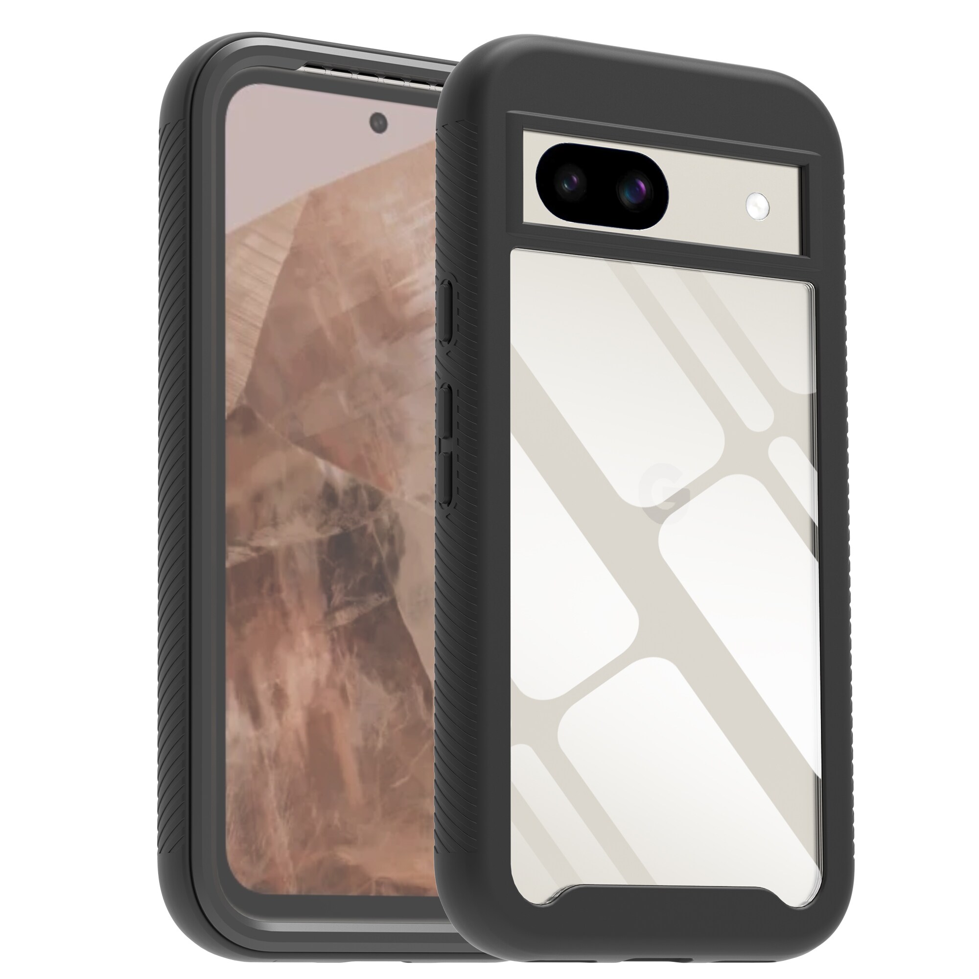 Google Pixel 8a Mobilcover Full Protection, Sort
