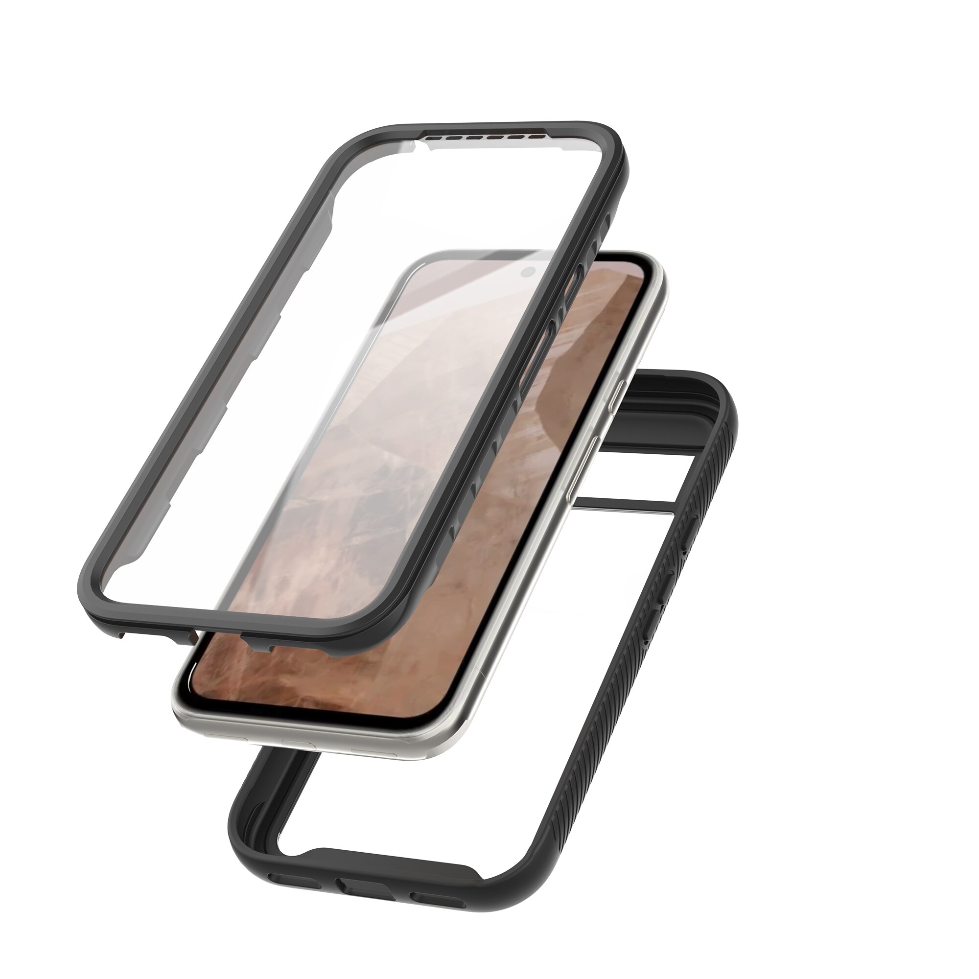 Google Pixel 8a Mobilcover Full Protection, Sort