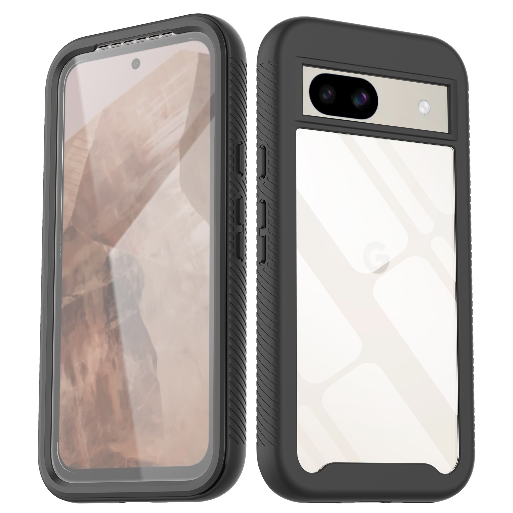 Google Pixel 8a Mobilcover Full Protection, Sort