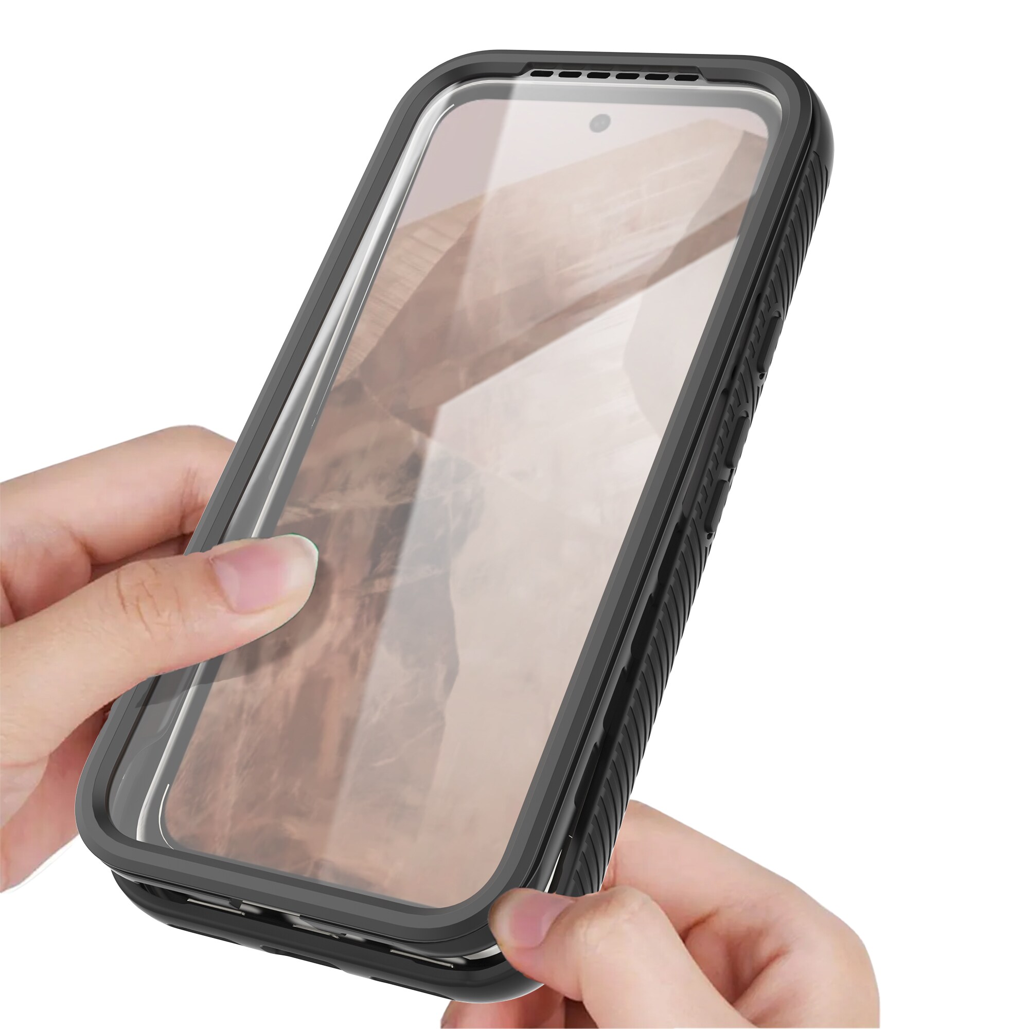 Google Pixel 8a Mobilcover Full Protection, Sort