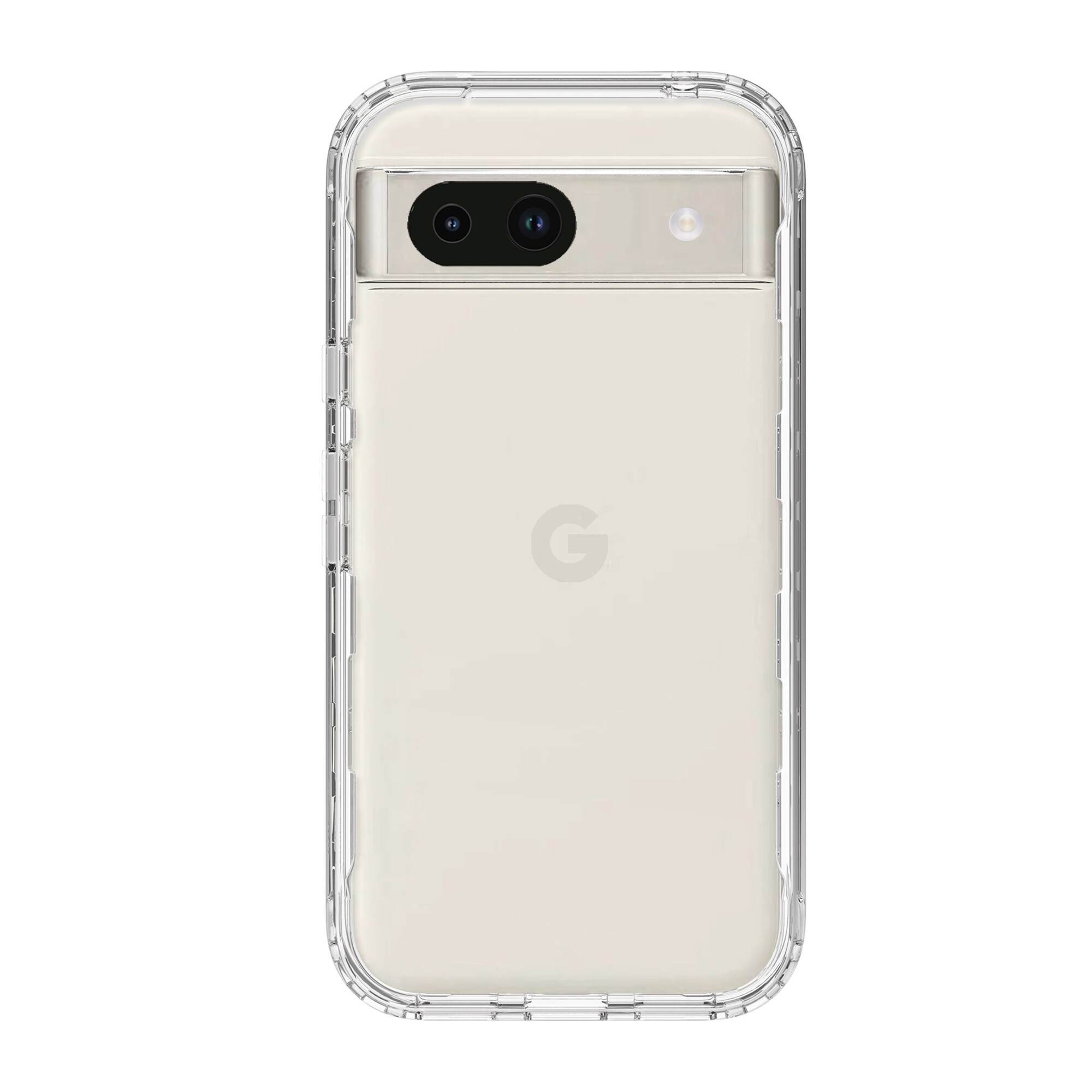 Google Pixel 8a Mobilcover Full Protection, Gennemsigtig