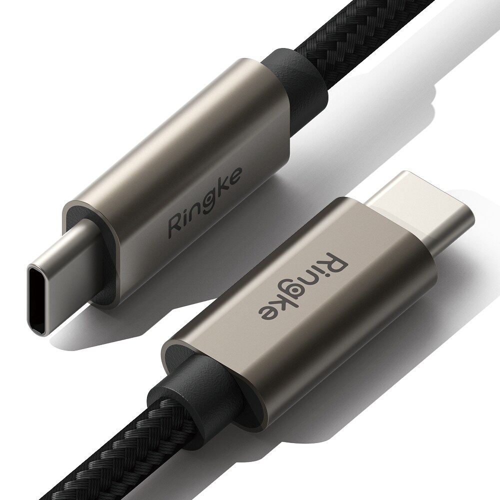 Hurtigopladningskabel USB-C til USB-C 2m, Sort