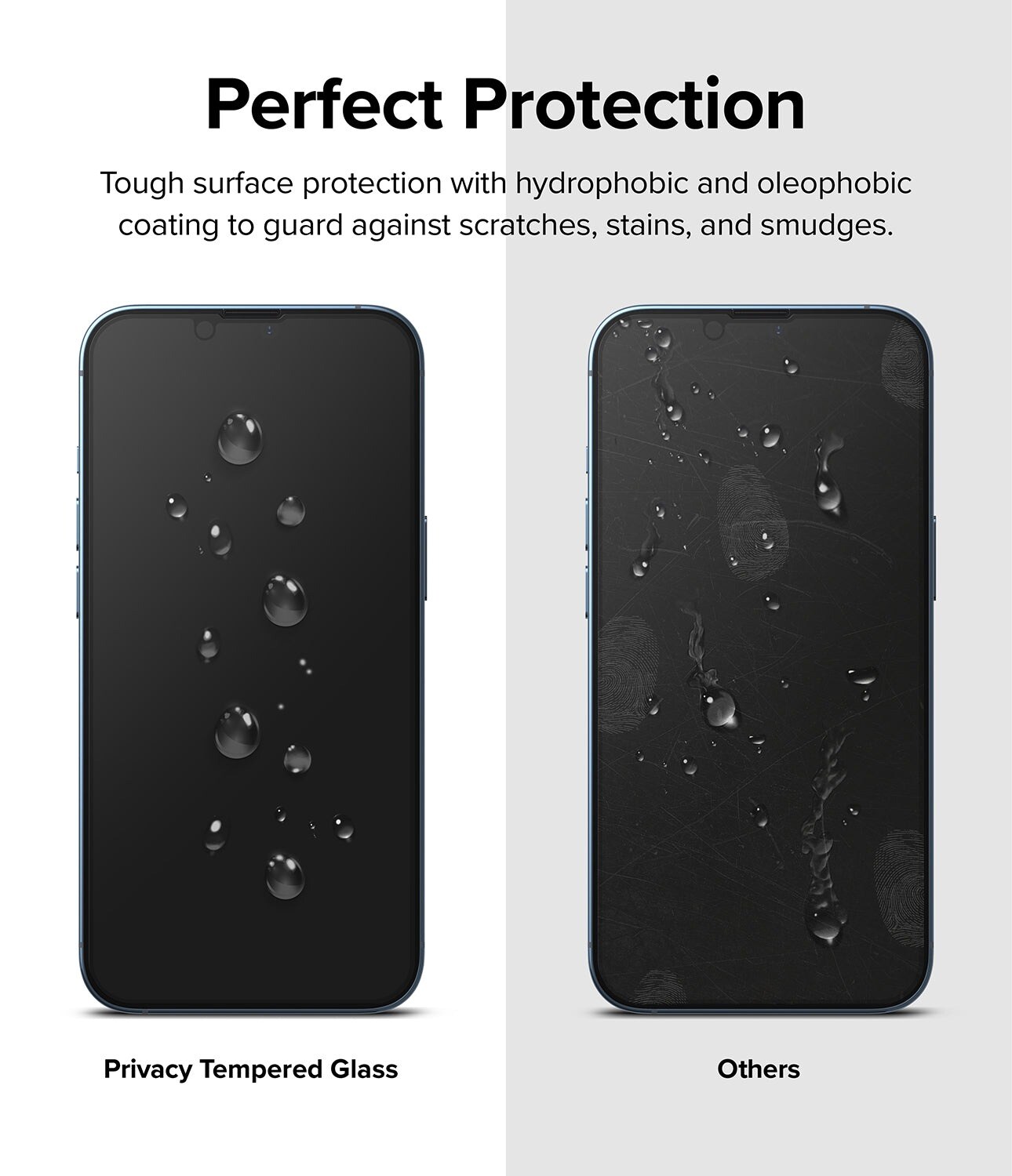 iPhone 13 Anti-spy skærmbeskytter i glas med monteringsværktøj