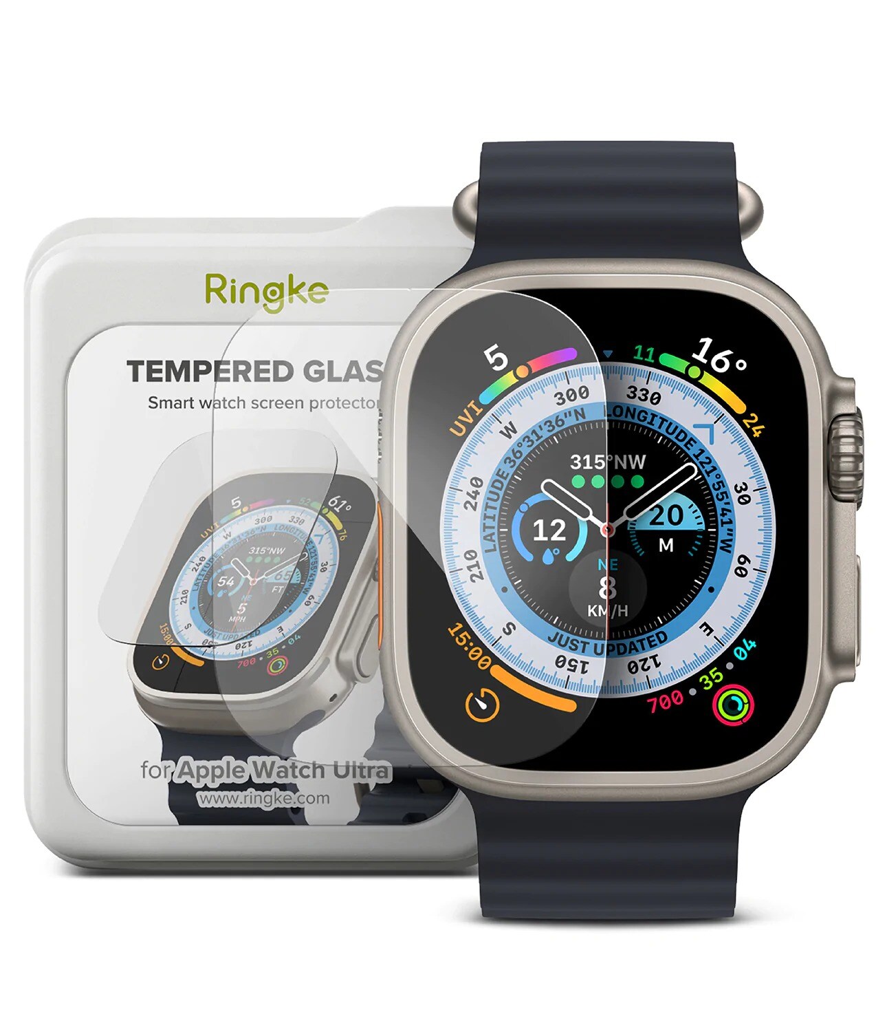 Apple Watch Ultra 49mm 2nd Gen Skærmbeskytter i glas (4-pak)