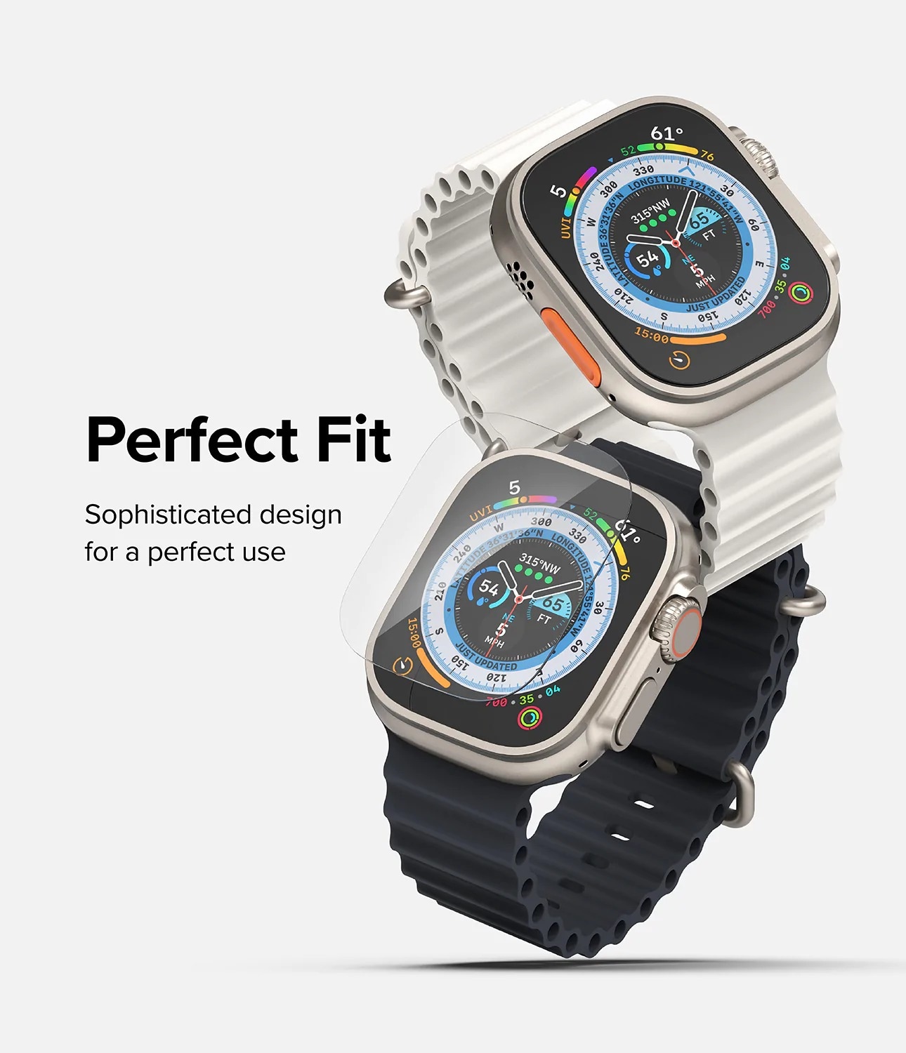 Apple Watch Ultra 49mm 2nd Gen Skærmbeskytter i glas (4-pak)