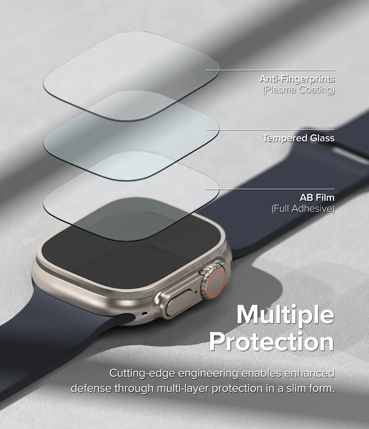 Apple Watch Ultra 49mm 2nd Gen Skærmbeskytter i glas (4-pak)