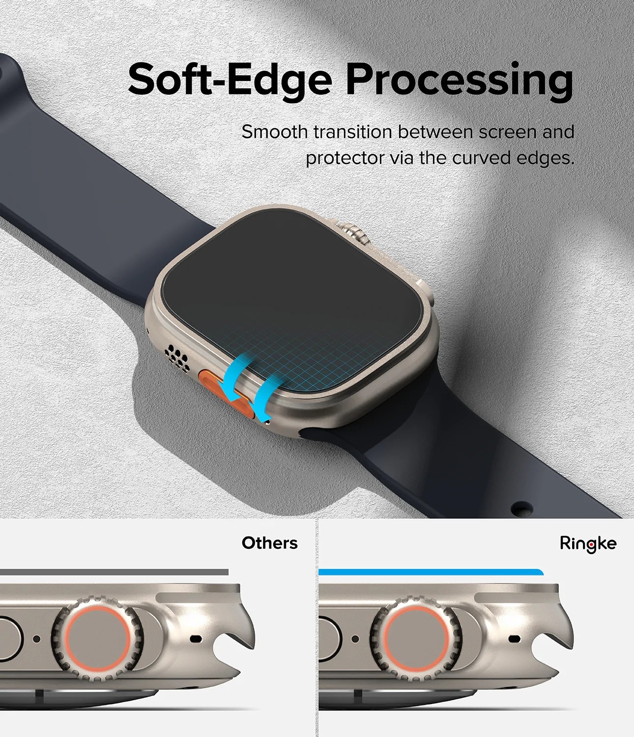 Apple Watch Ultra 49mm 2nd Gen Skærmbeskytter i glas (4-pak)