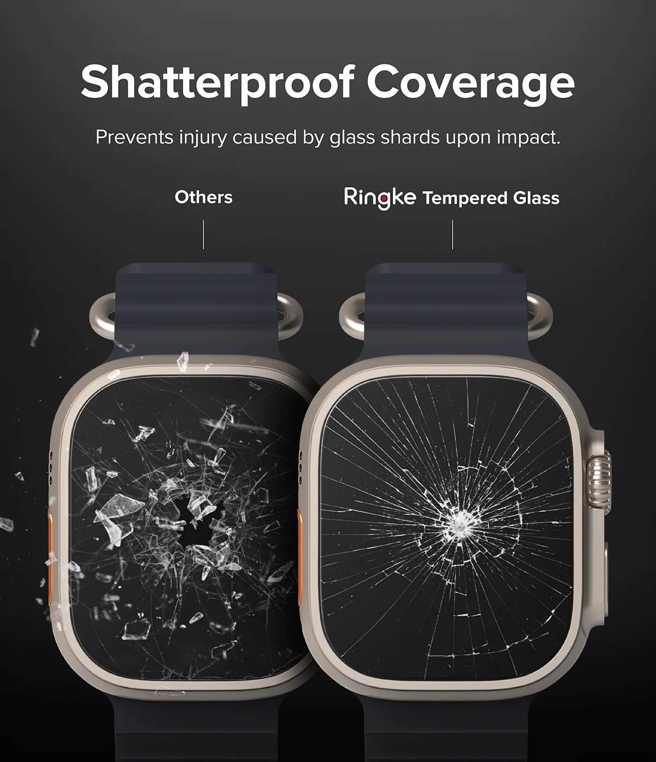 Apple Watch Ultra 49mm 2nd Gen Skærmbeskytter i glas (4-pak)