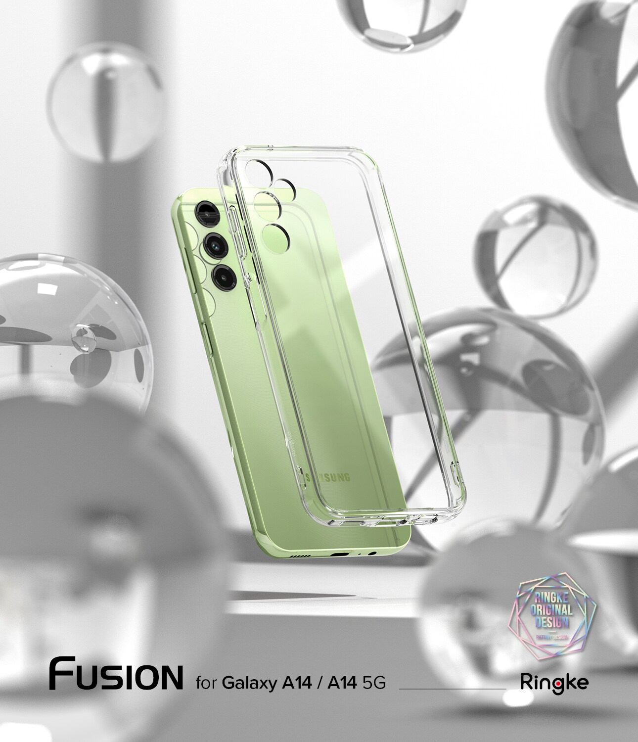 Samsung Galaxy A14 Fusion cover, Gennemsigtig