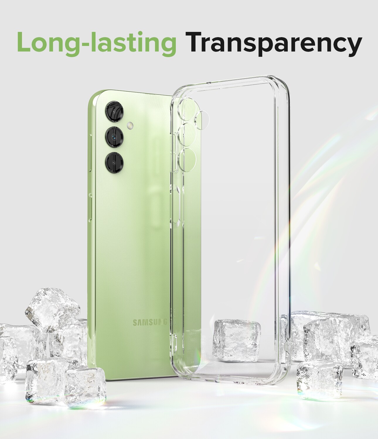 Samsung Galaxy A14 Fusion cover, Gennemsigtig