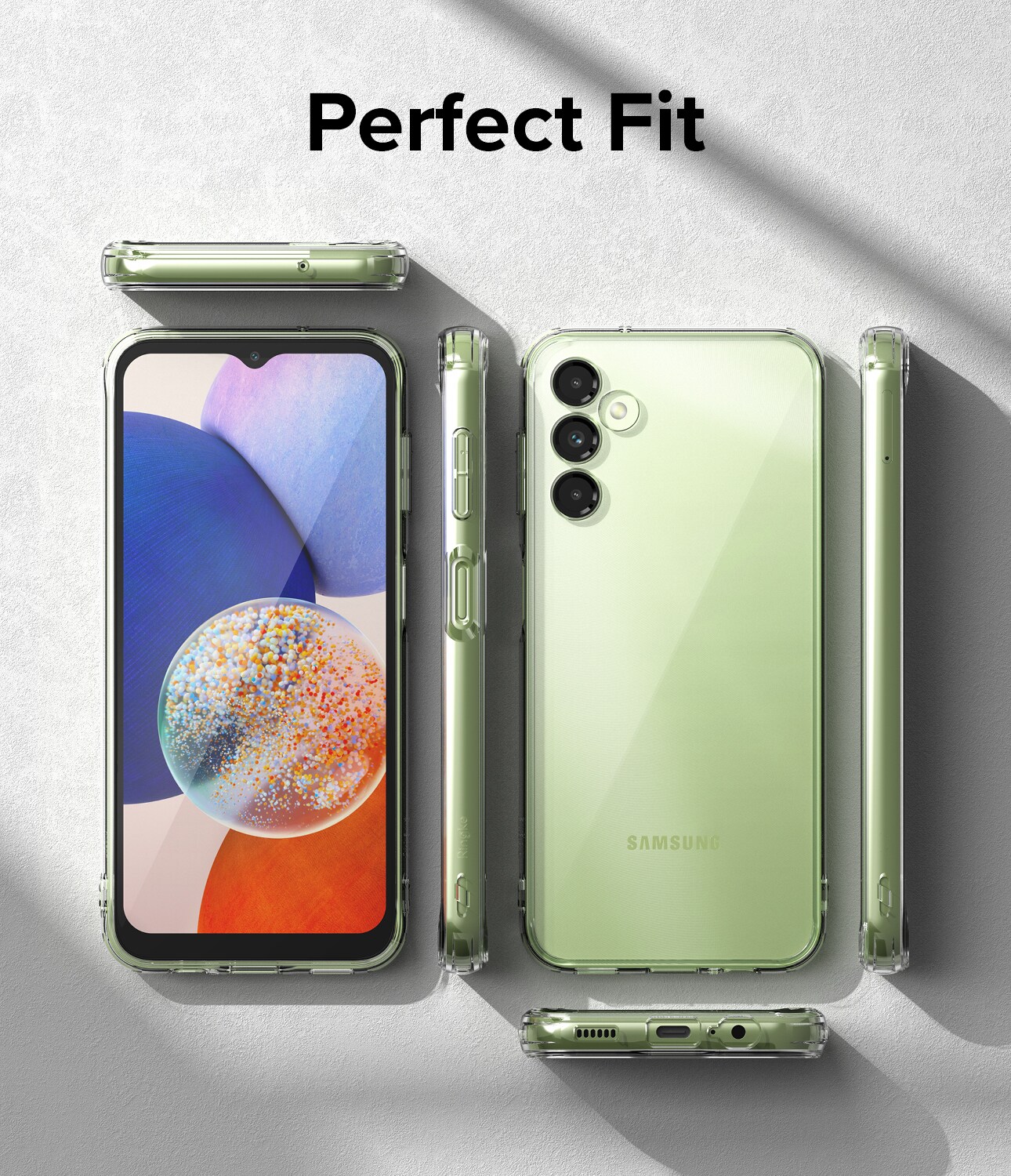 Samsung Galaxy A14 Fusion cover, Gennemsigtig