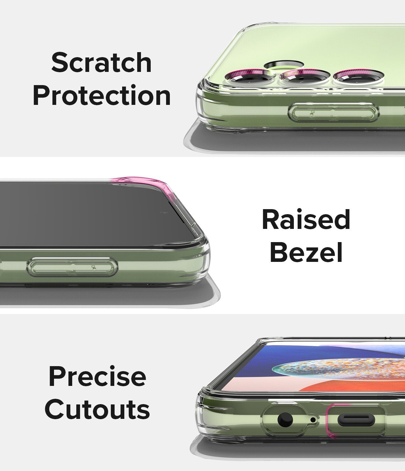 Samsung Galaxy A14 Fusion cover, Gennemsigtig