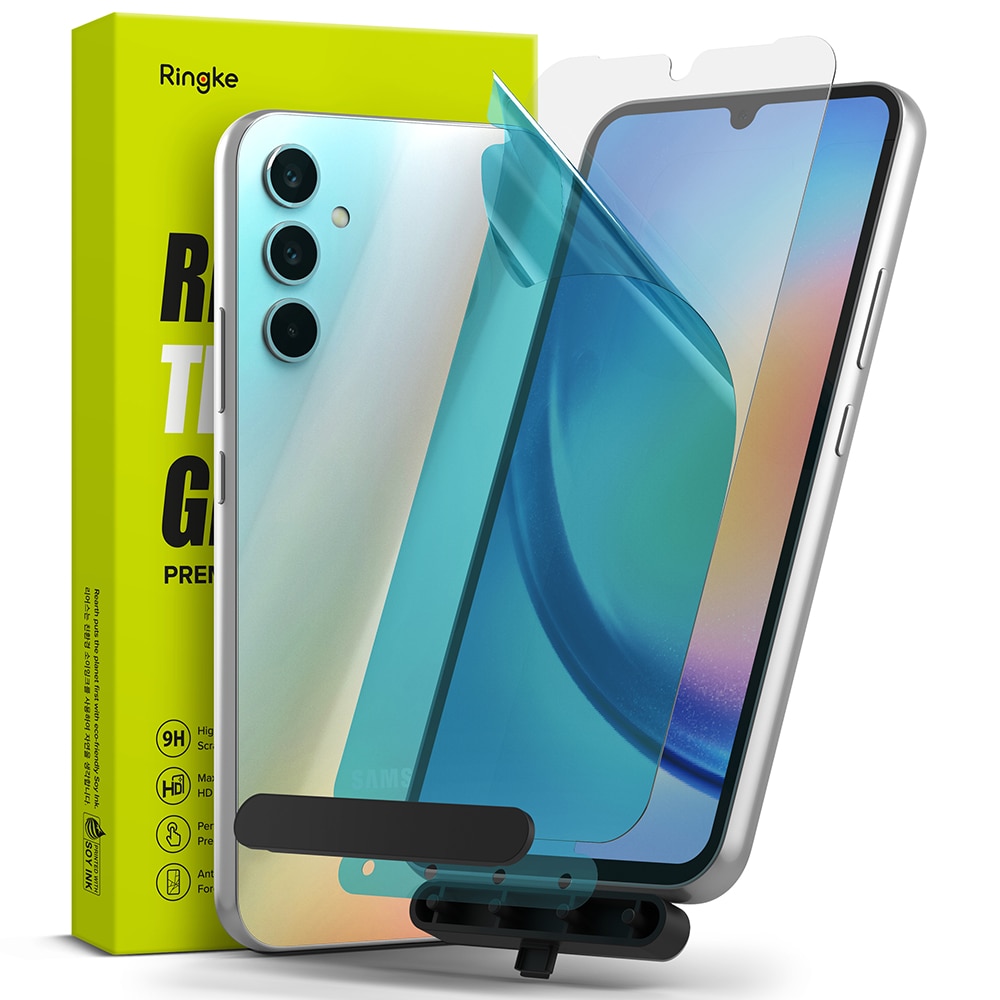 Samsung Galaxy A34 Skærmbeskytter i glas med monteringsværktøj (2-pak)