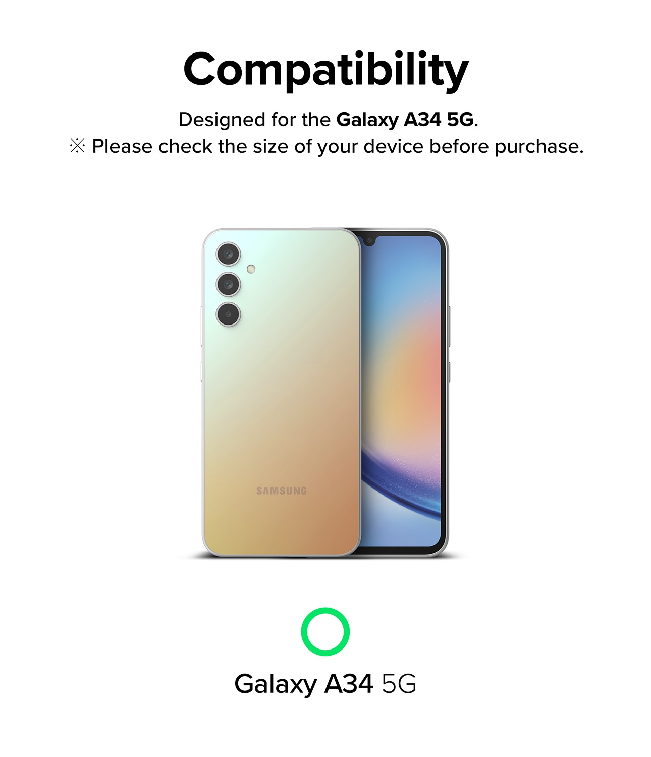 Samsung Galaxy A34 Skærmbeskytter i glas med monteringsværktøj (2-pak)