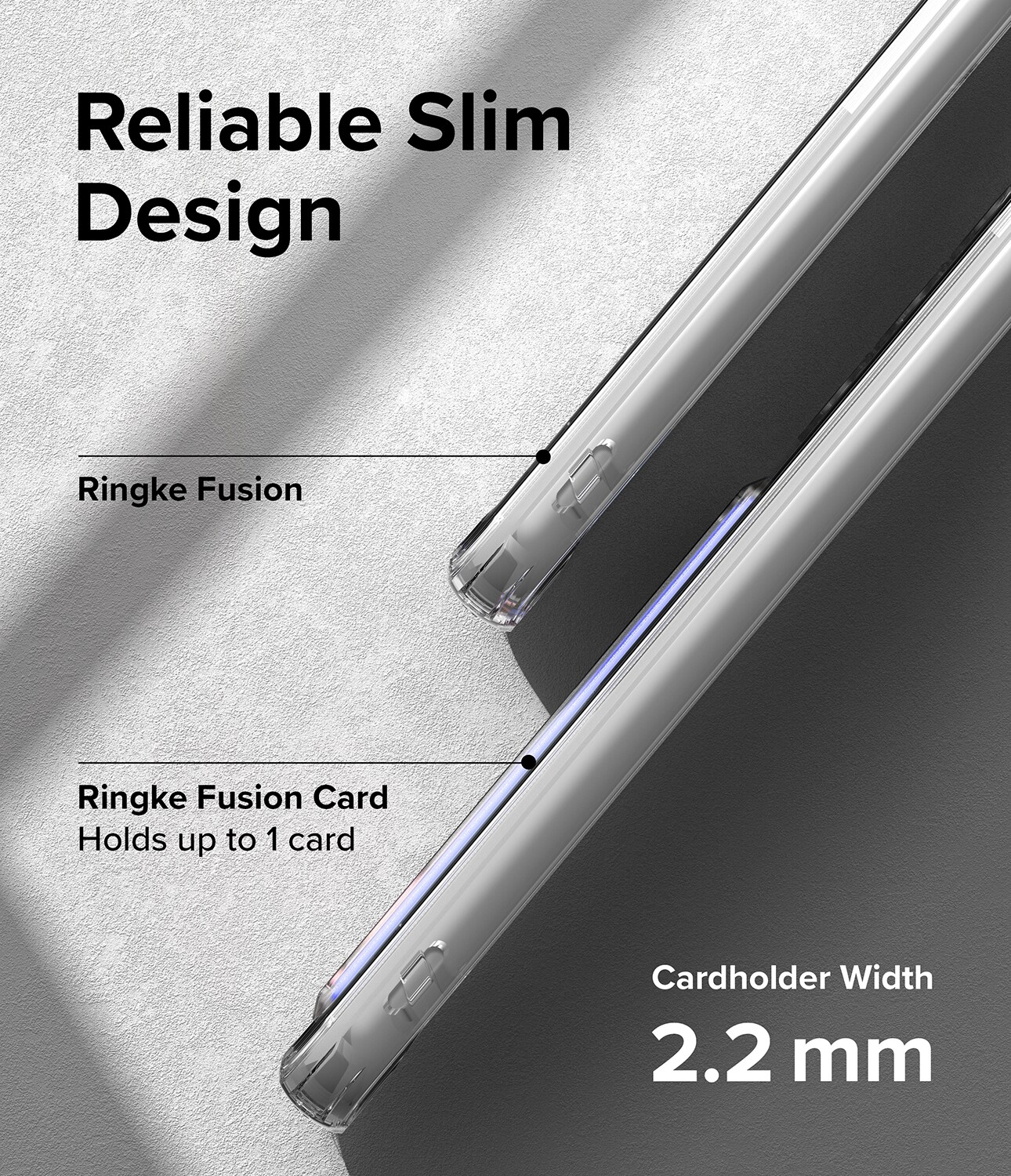 Samsung Galaxy A54 Fusion cover med kortholder, Gennemsigtig