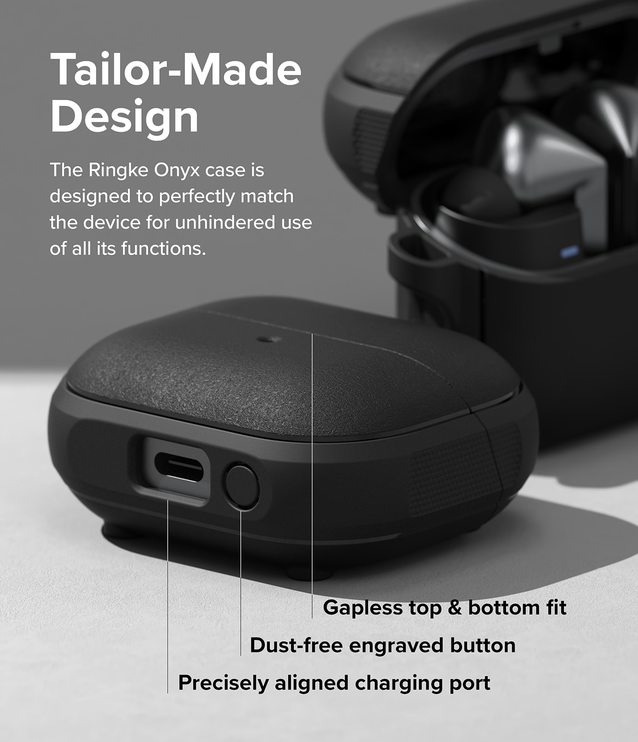Samsung Galaxy Buds 3 Onyx MagSafe cover, Sort