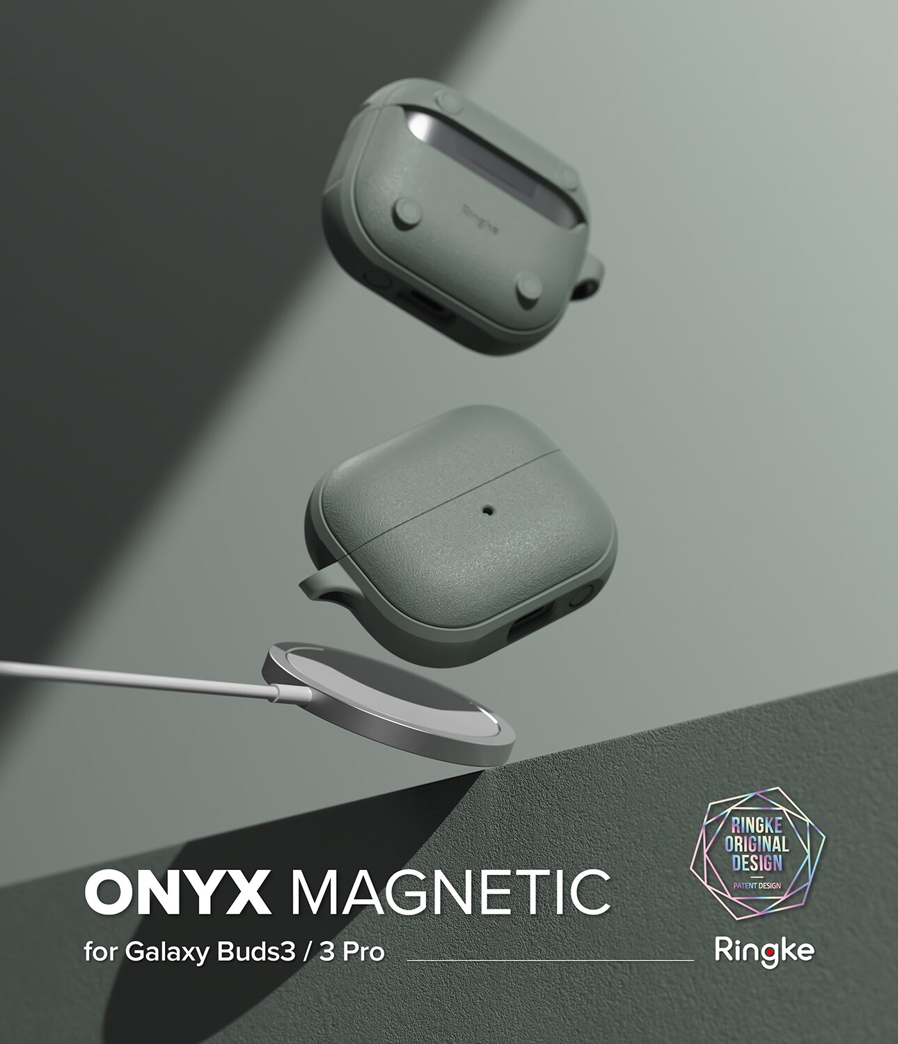 Samsung Galaxy Buds 3 Onyx MagSafe cover, Sage Green