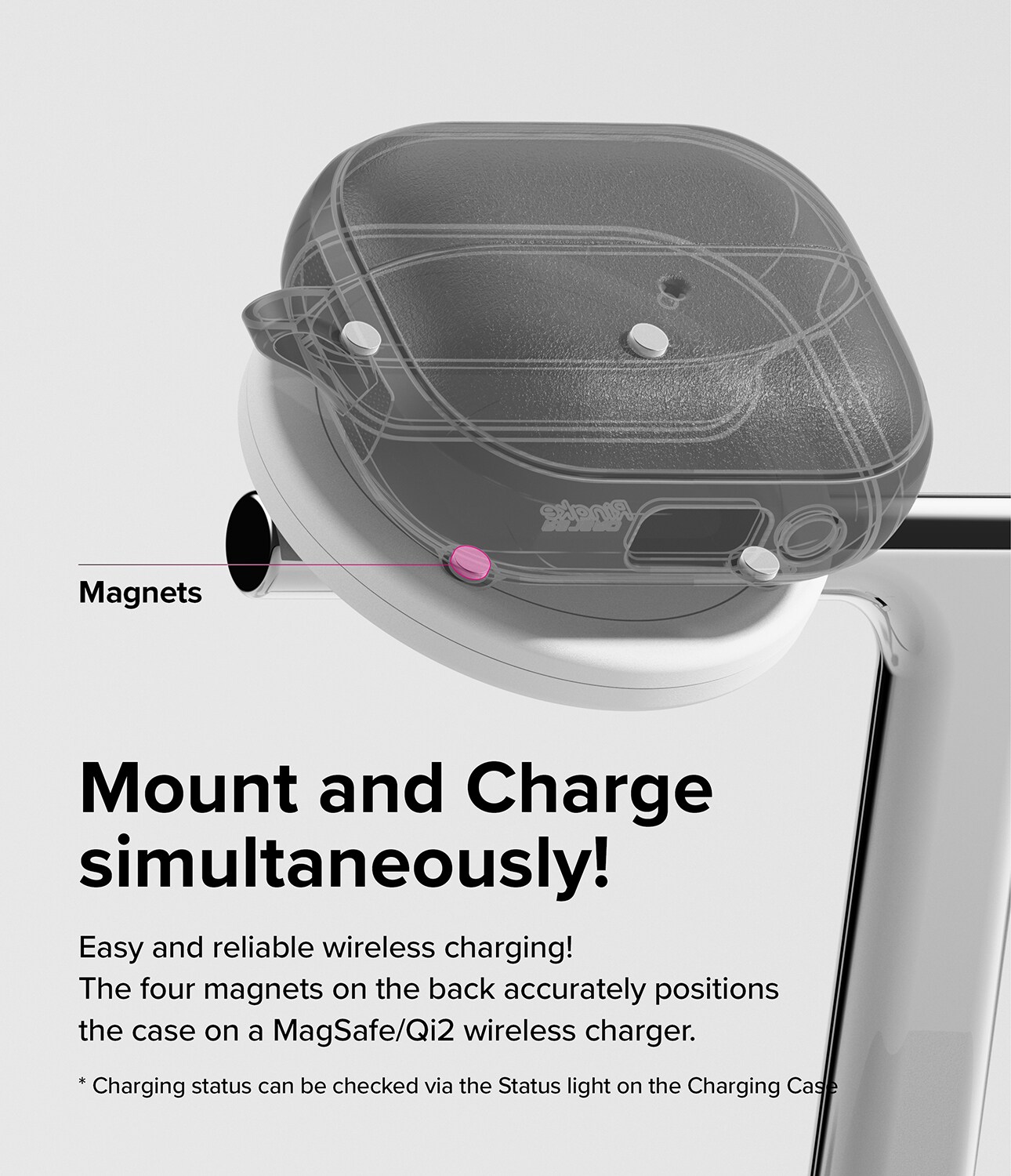 Samsung Galaxy Buds 3 Pro Onyx MagSafe cover, Warm Gray