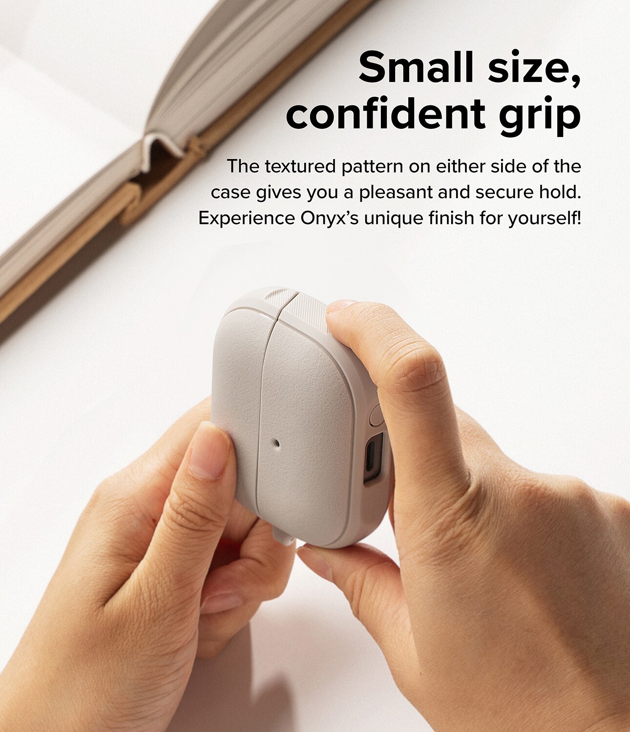 Samsung Galaxy Buds 3 Pro Onyx MagSafe cover, Warm Gray