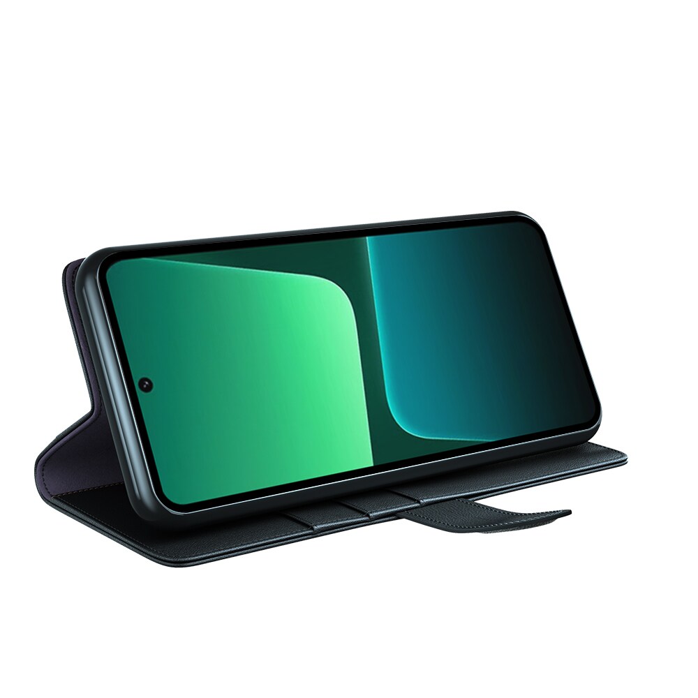 Xiaomi 13 Pro Slankt mobiletui i ægte læder, Sort