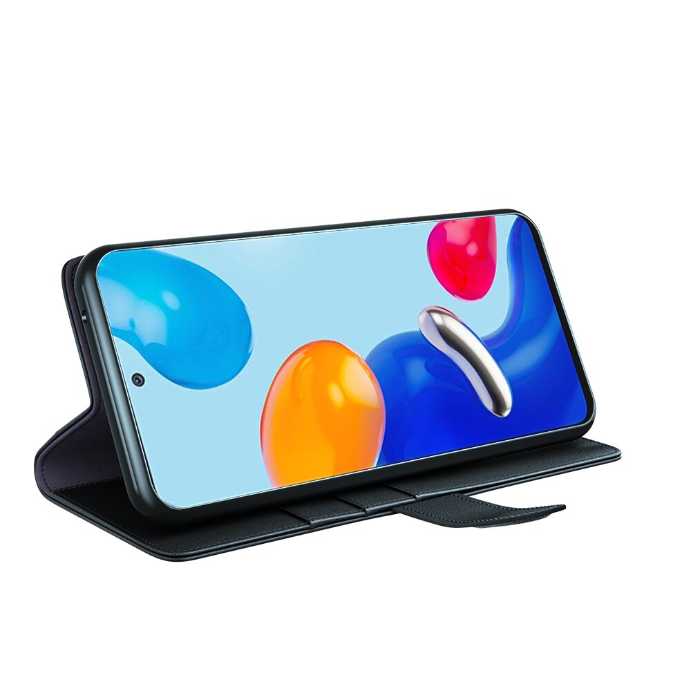 Xiaomi Redmi Note 11 Pro Slankt mobiletui i ægte læder, Sort