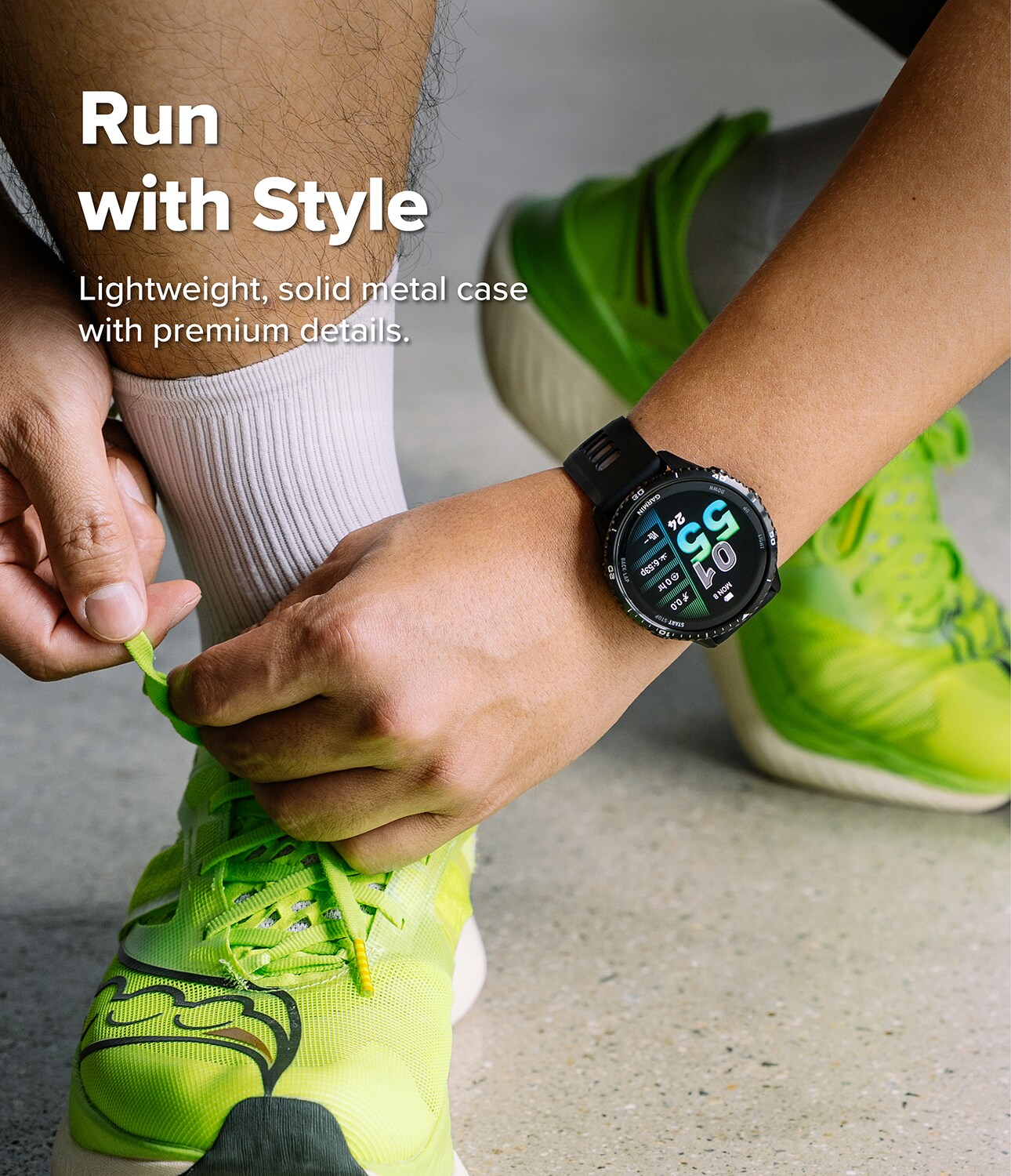 Garmin Forerunner 970 Beskyttelsesring - Bezel Styling Sort