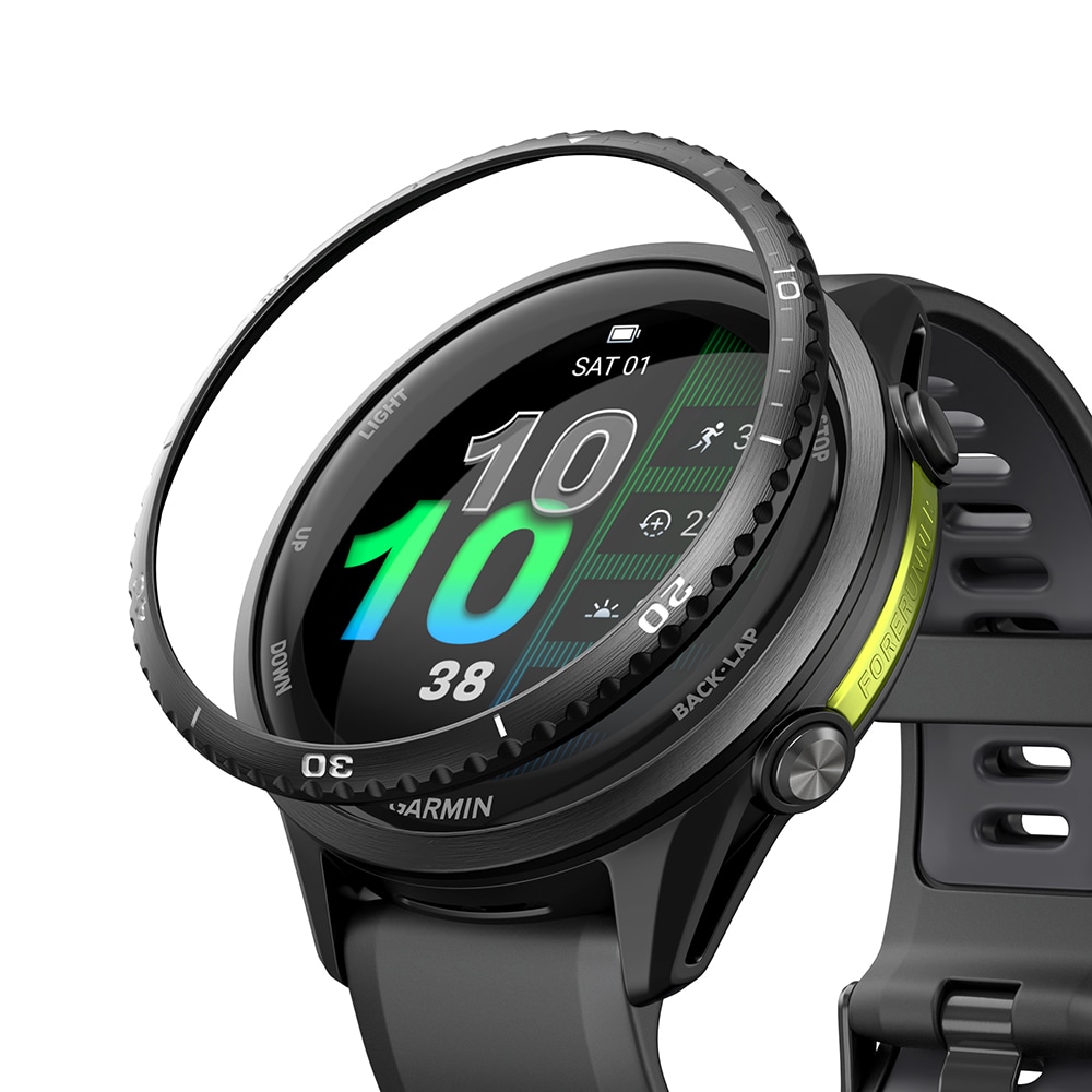 Garmin Forerunner 970 Beskyttelsesring - Bezel Styling Sort