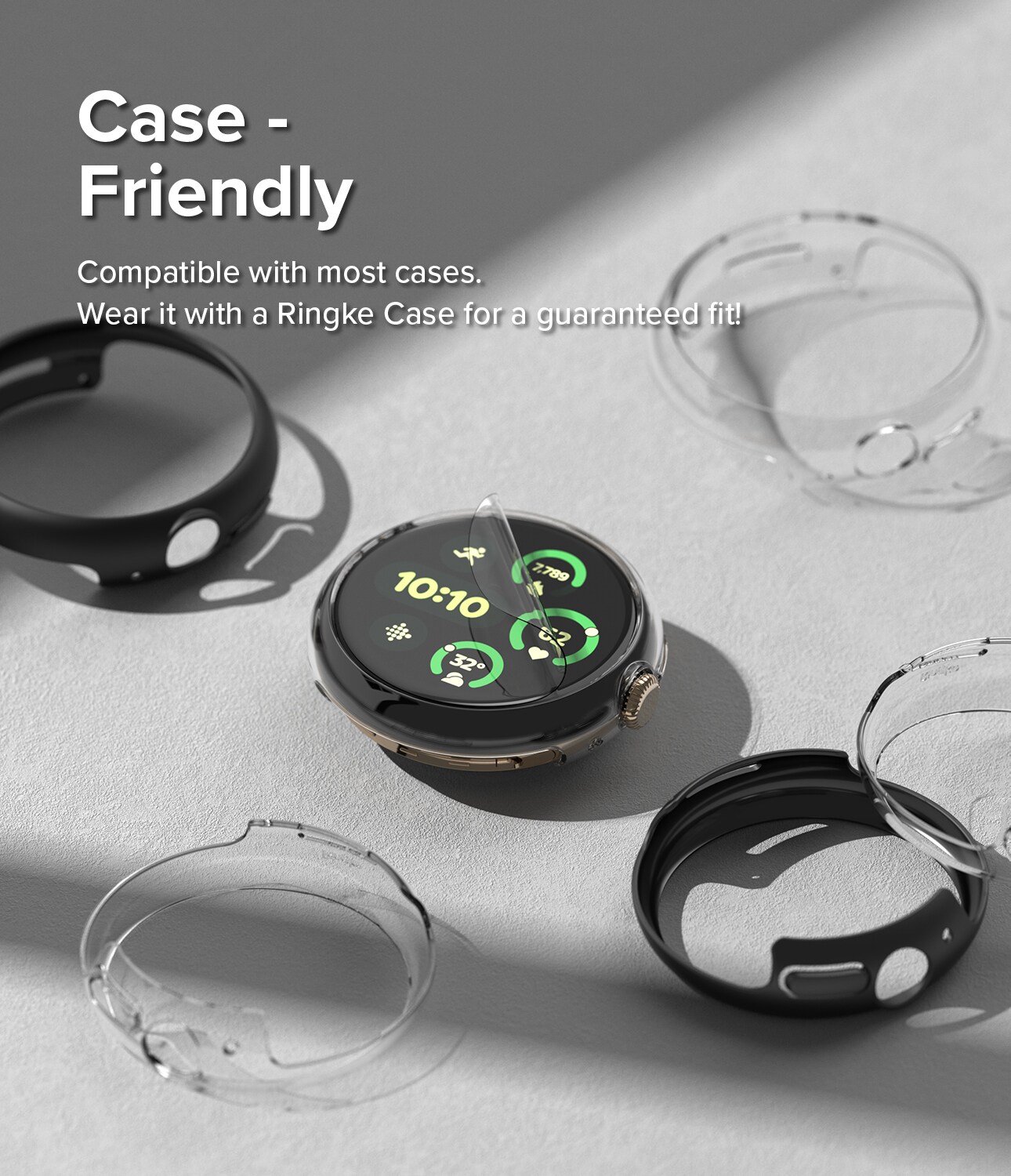 Google Pixel Watch 3 41mm Skærmbeskytter beskyttelsesfilm - Dual Easy (3-pak)