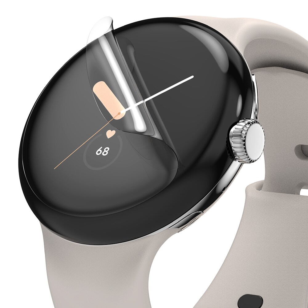 Google Pixel Watch 2 Skærmbeskytter beskyttelsesfilm - Dual Easy (3-pak)