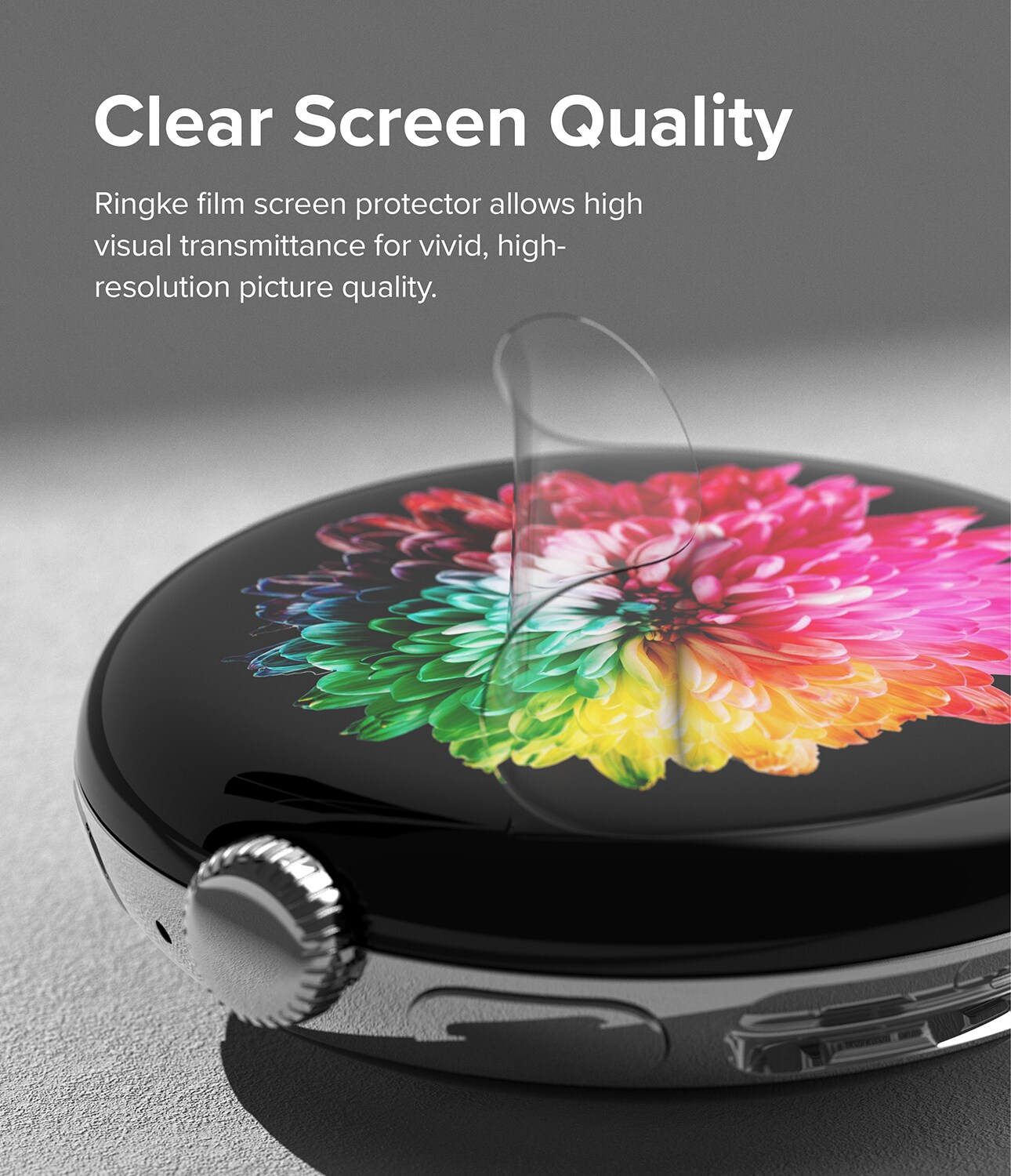 Google Pixel Watch 2 Skærmbeskytter beskyttelsesfilm - Dual Easy (3-pak)