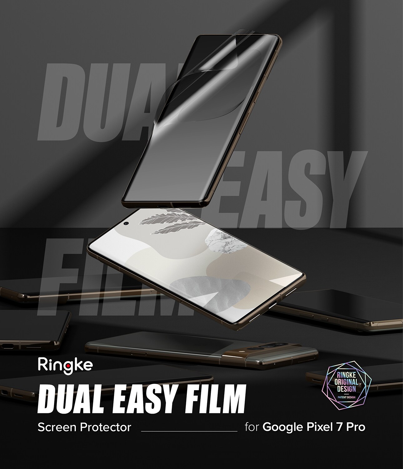 Google Pixel 7 Pro Skærmbeskytter beskyttelsesfilm - Dual Easy (2-pak)